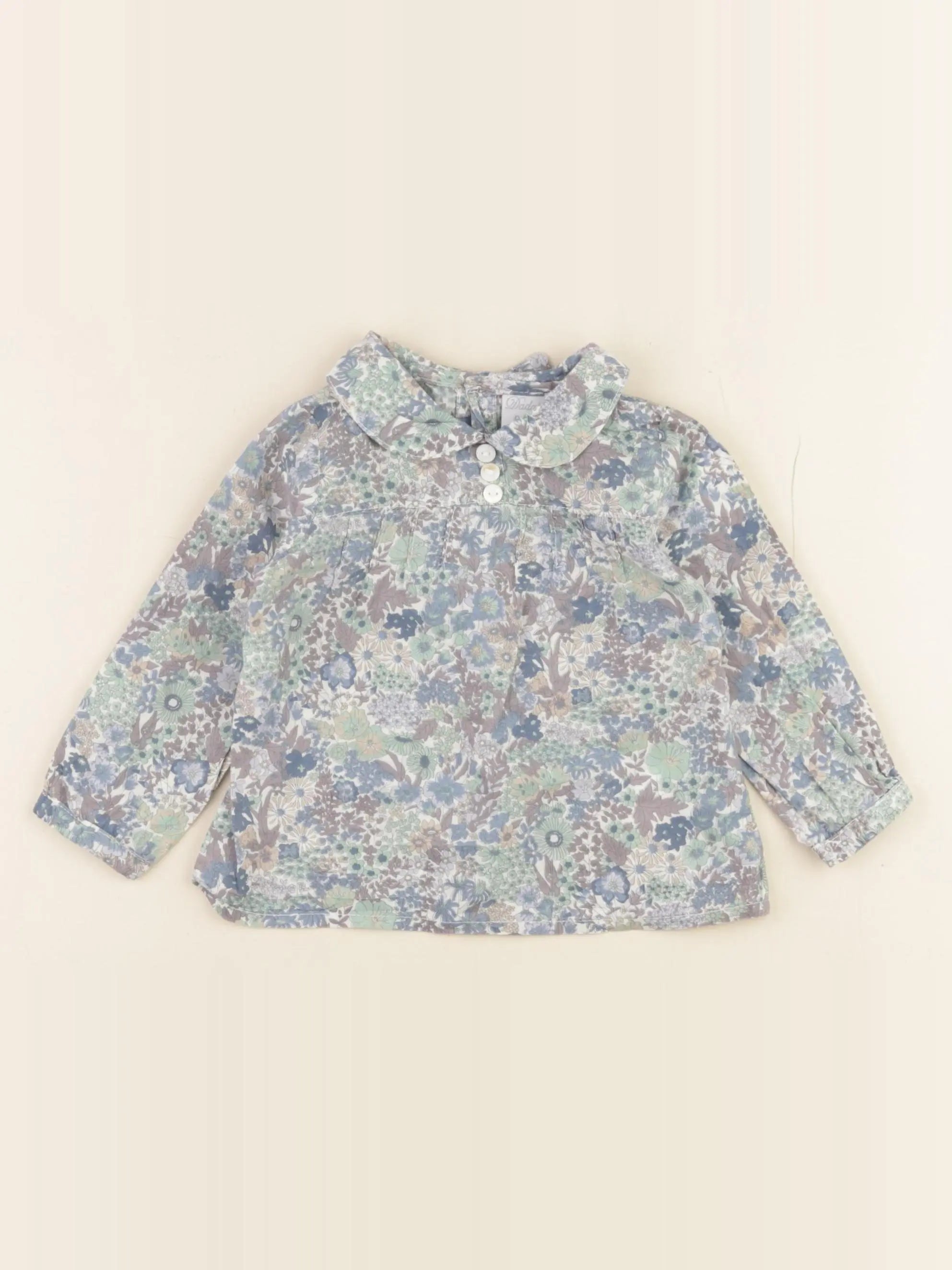 Dadati - blouse bleu - 9 mois