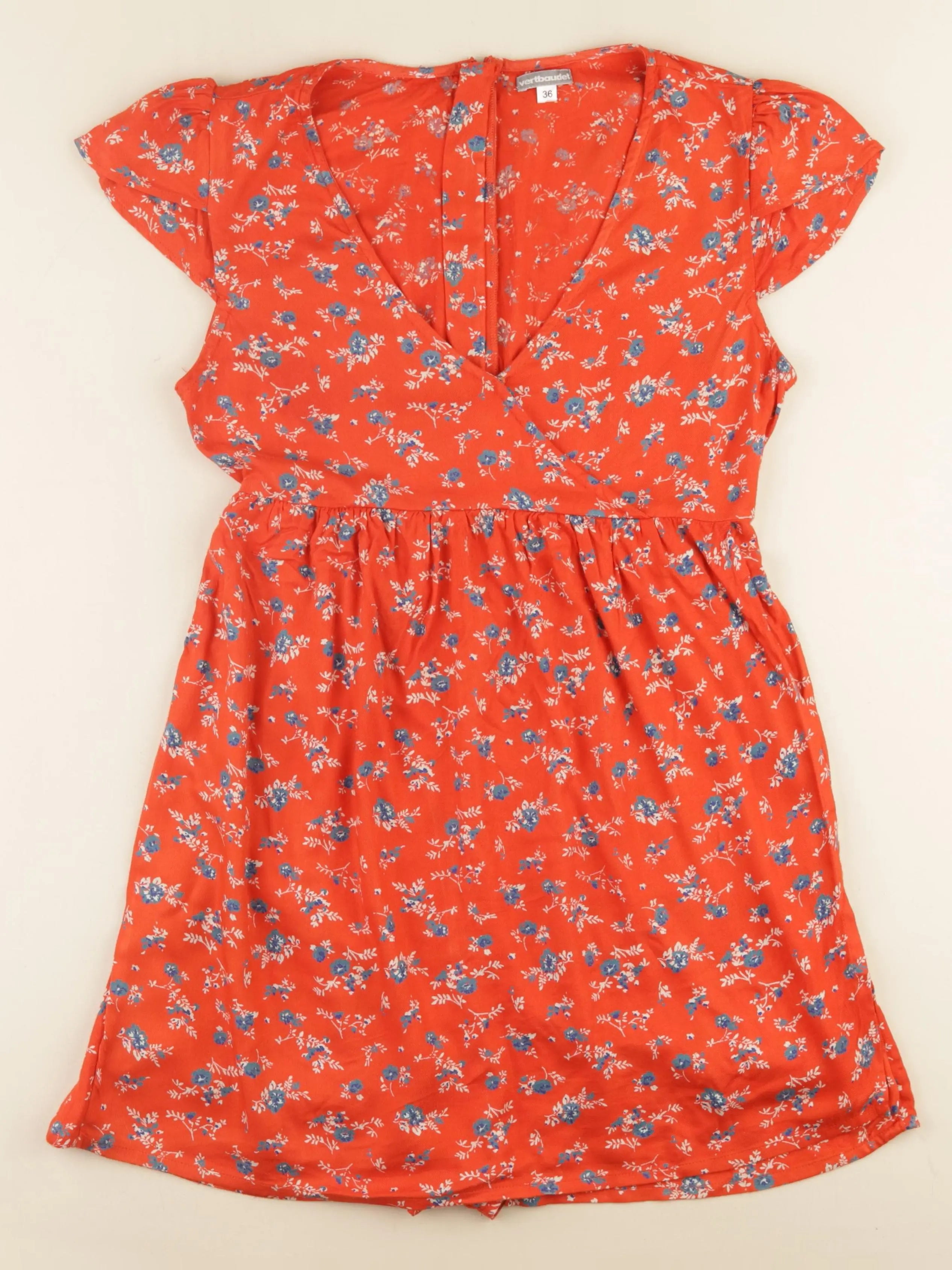 Vertbaudet - robe grossesse rouge - 36