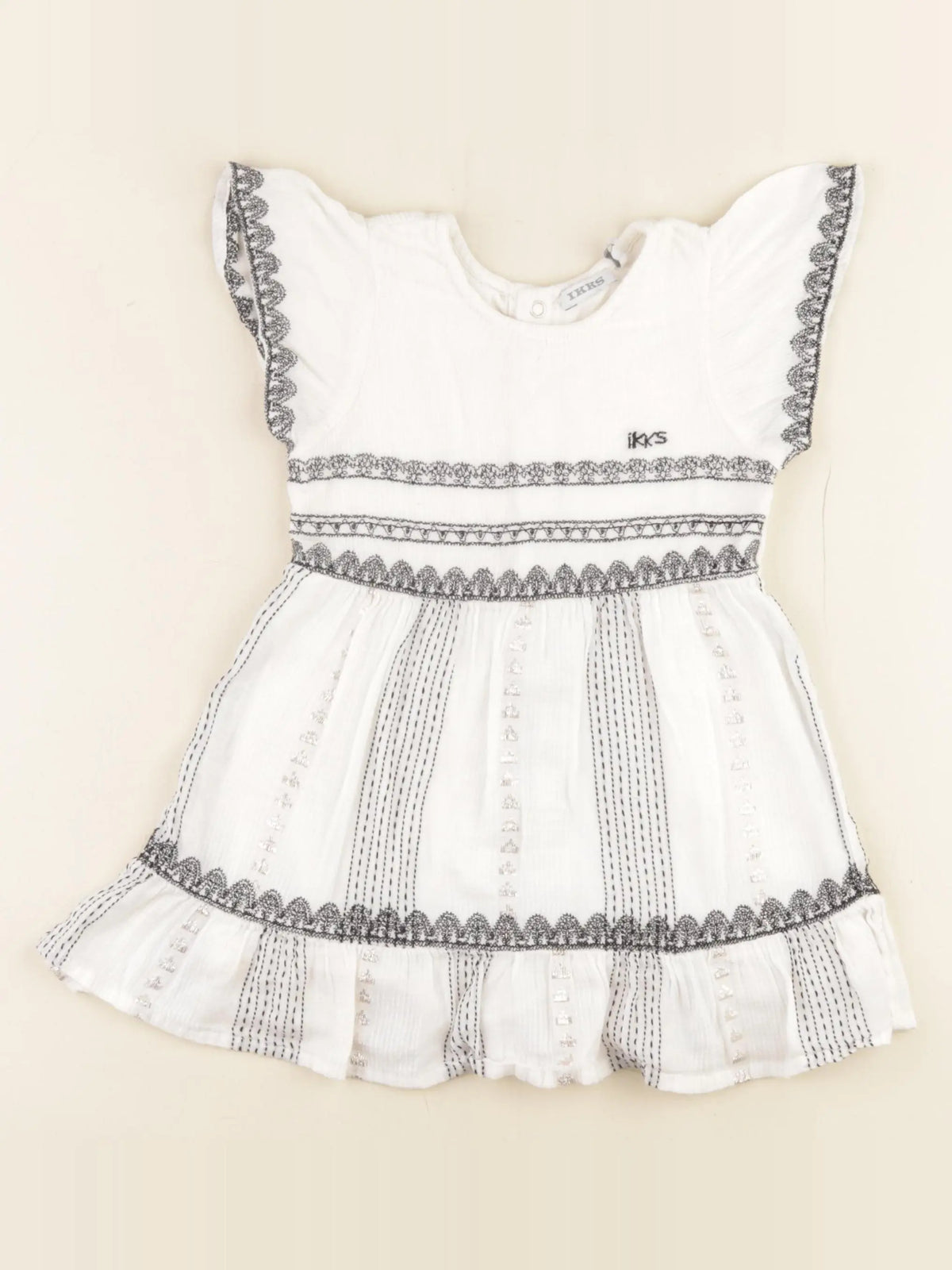 IKKS - robe beige - 2 ans