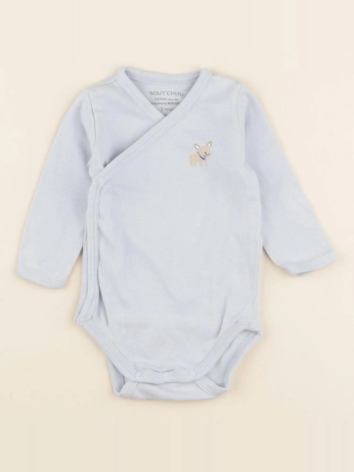 Boutchou - body bleu - 3 mois