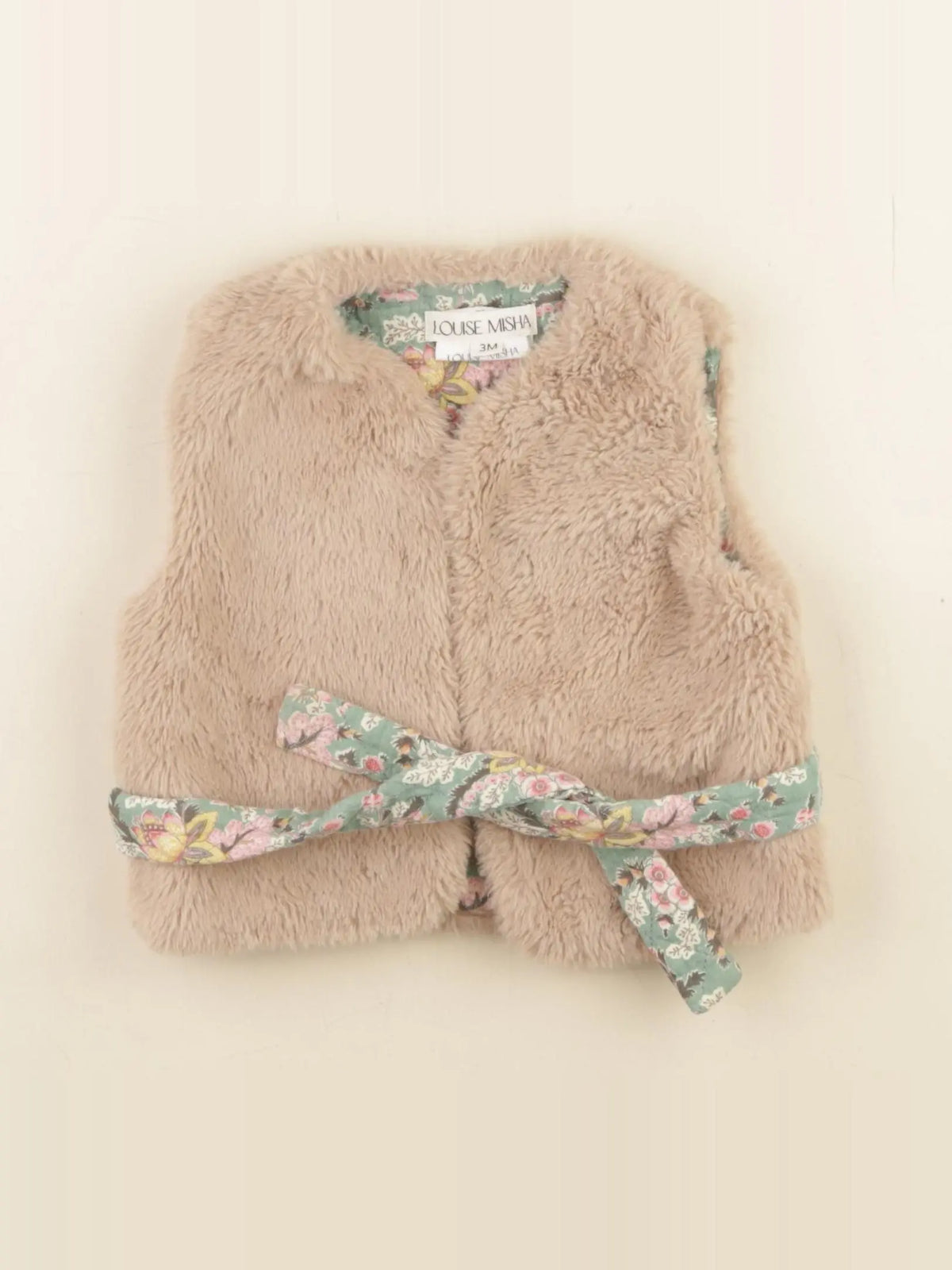 Louise Misha - gilet beige - 3 mois