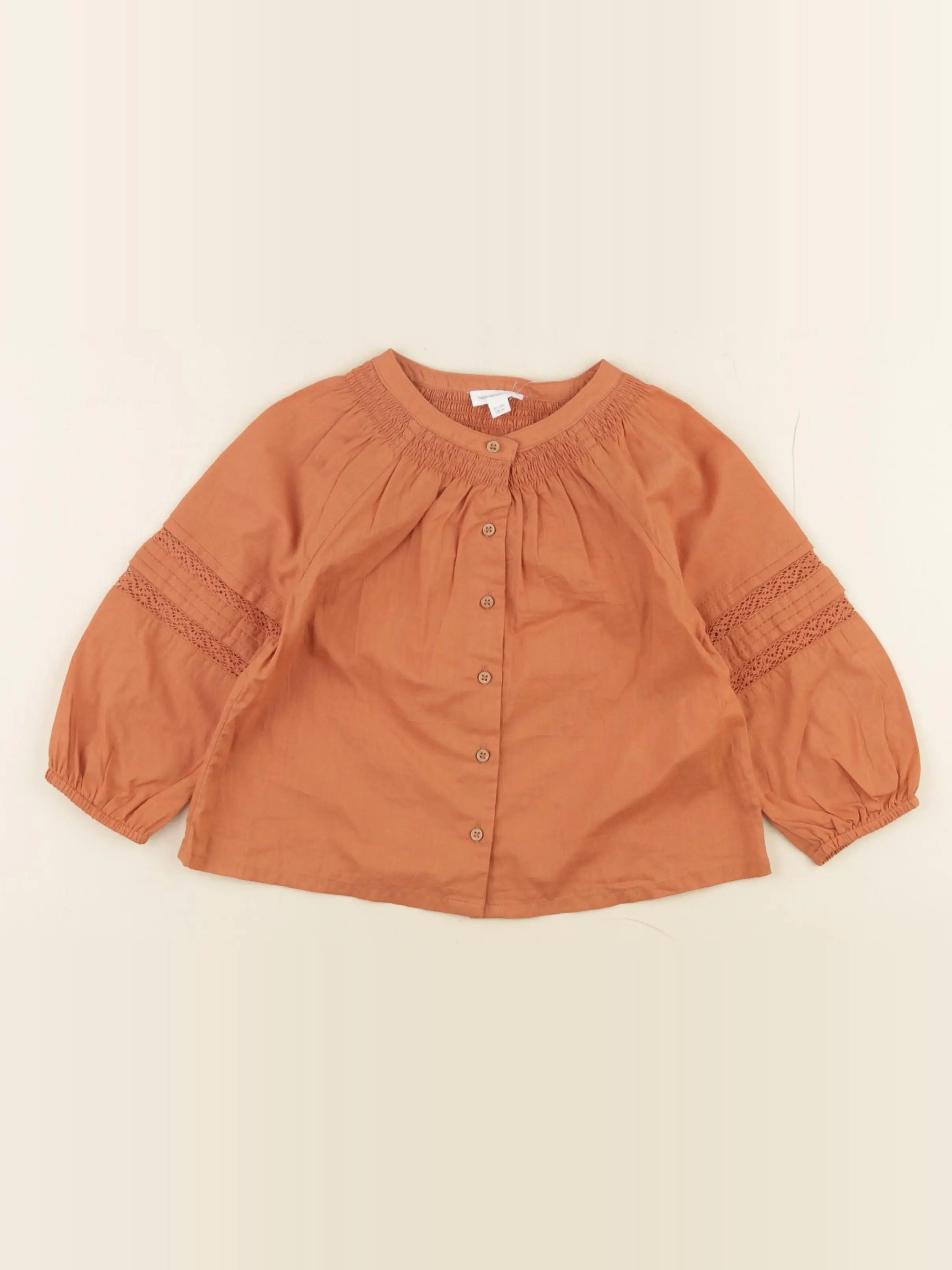 Vertbaudet - blouse orange - 18 mois