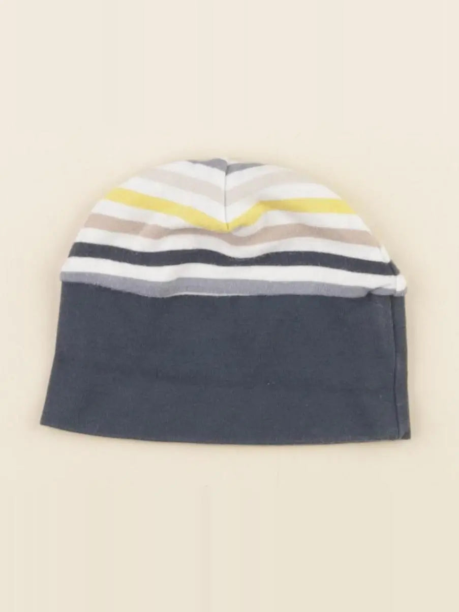 Vertbaudet - bonnet bleu, blanc - 1 mois