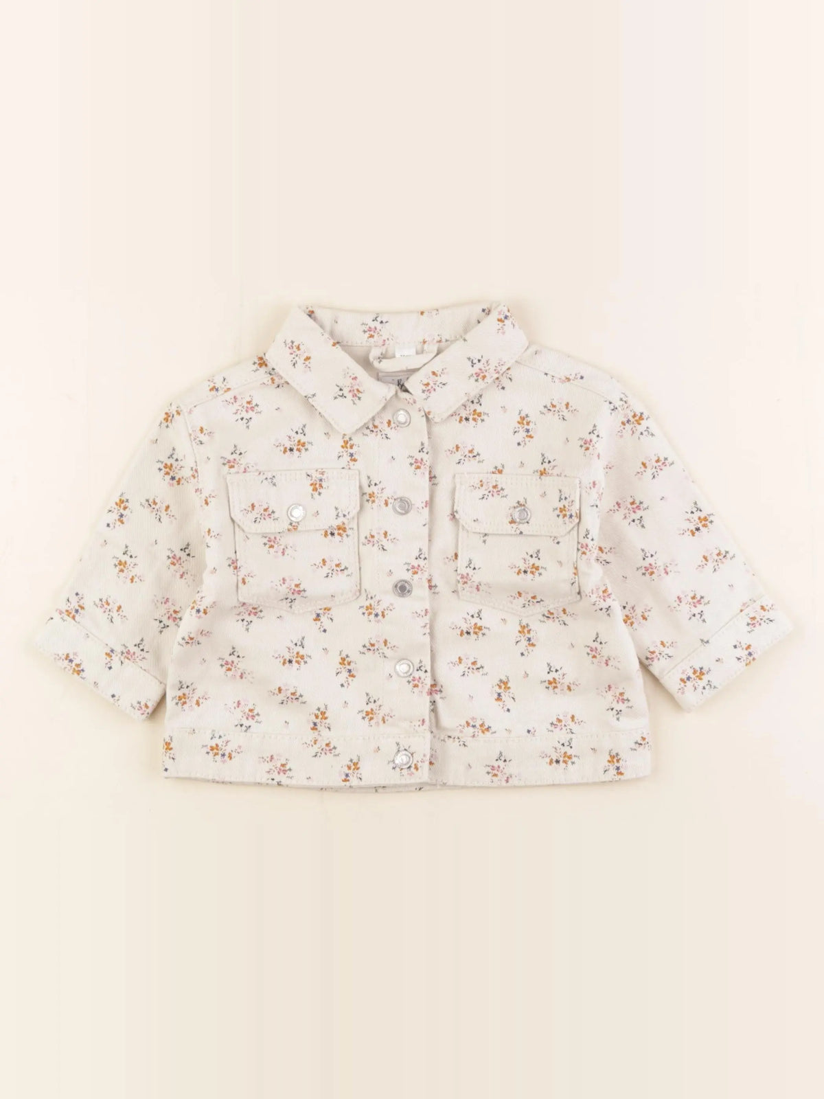 Vertbaudet - veste beige - 9 mois