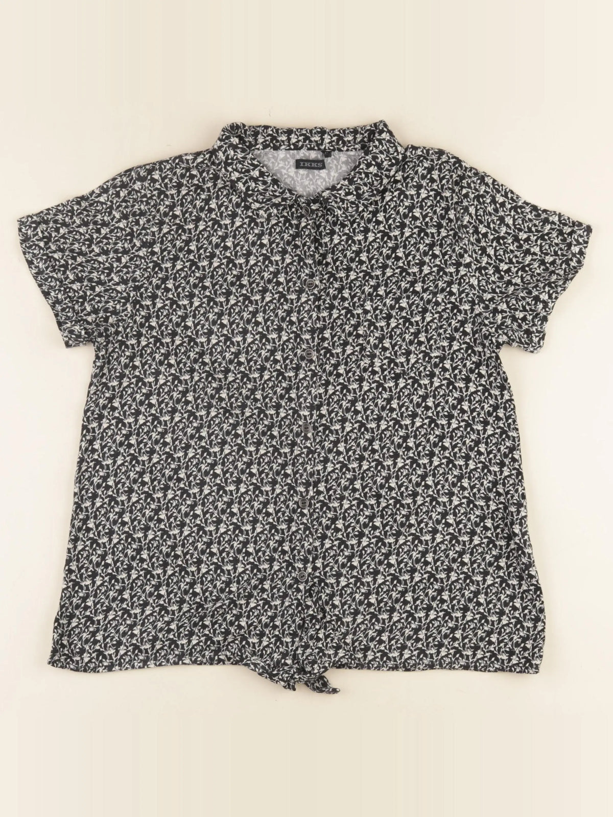 IKKS - blouse beige, noir - 12 ans