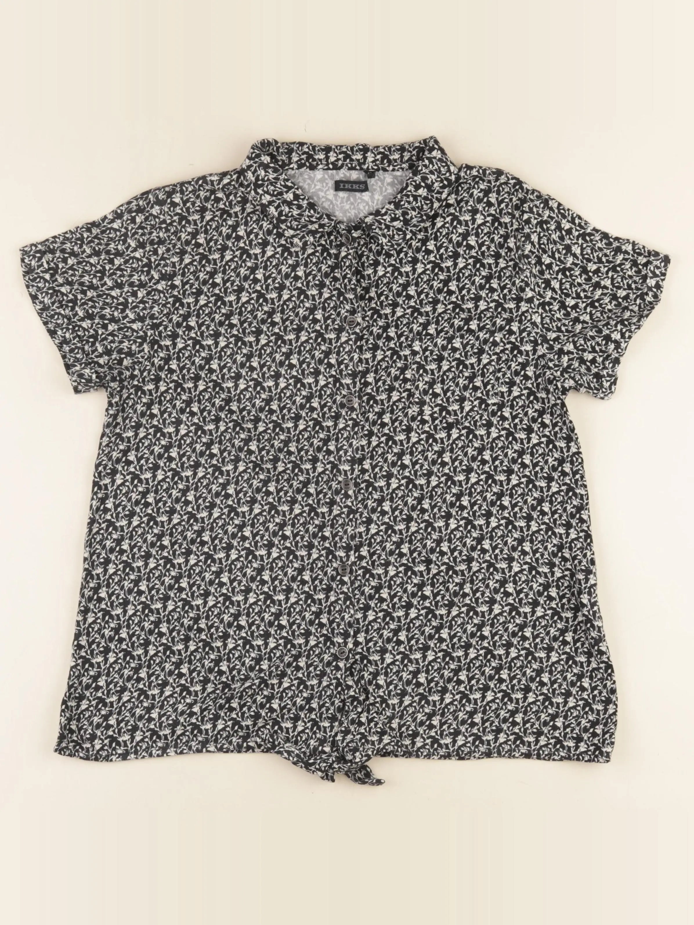 IKKS - blouse beige, noir - 12 ans