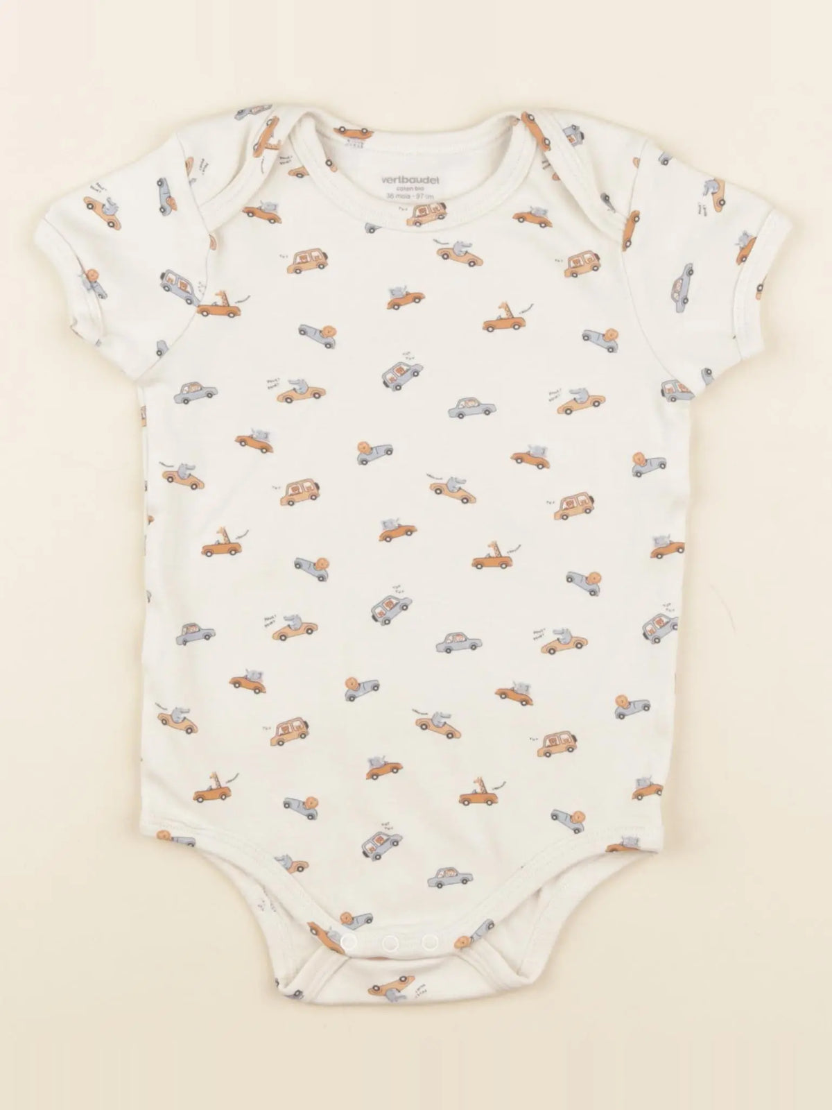 Vertbaudet - body beige - 36 mois