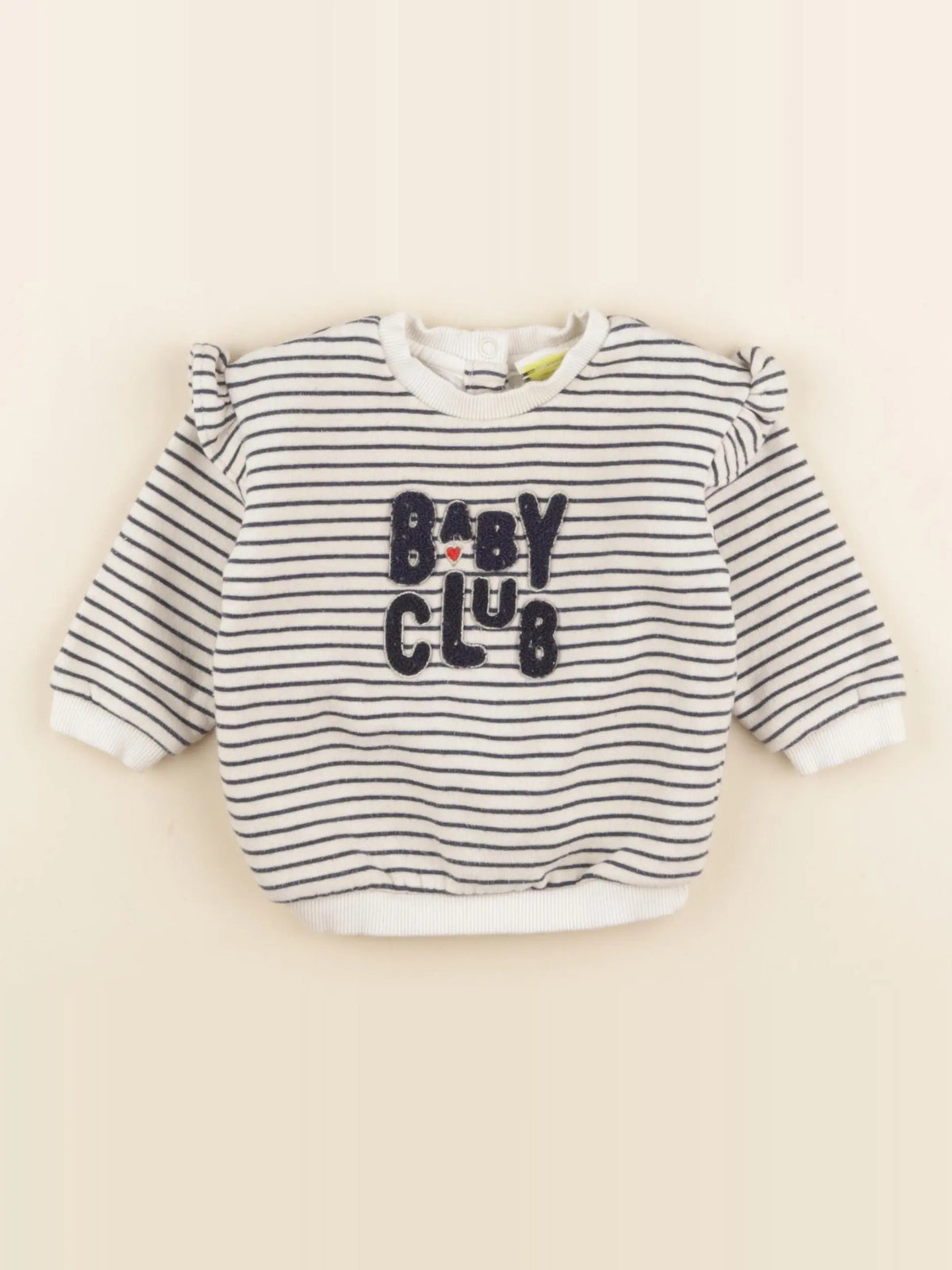 Tape à l'oeil - sweat beige, bleu - 9 mois