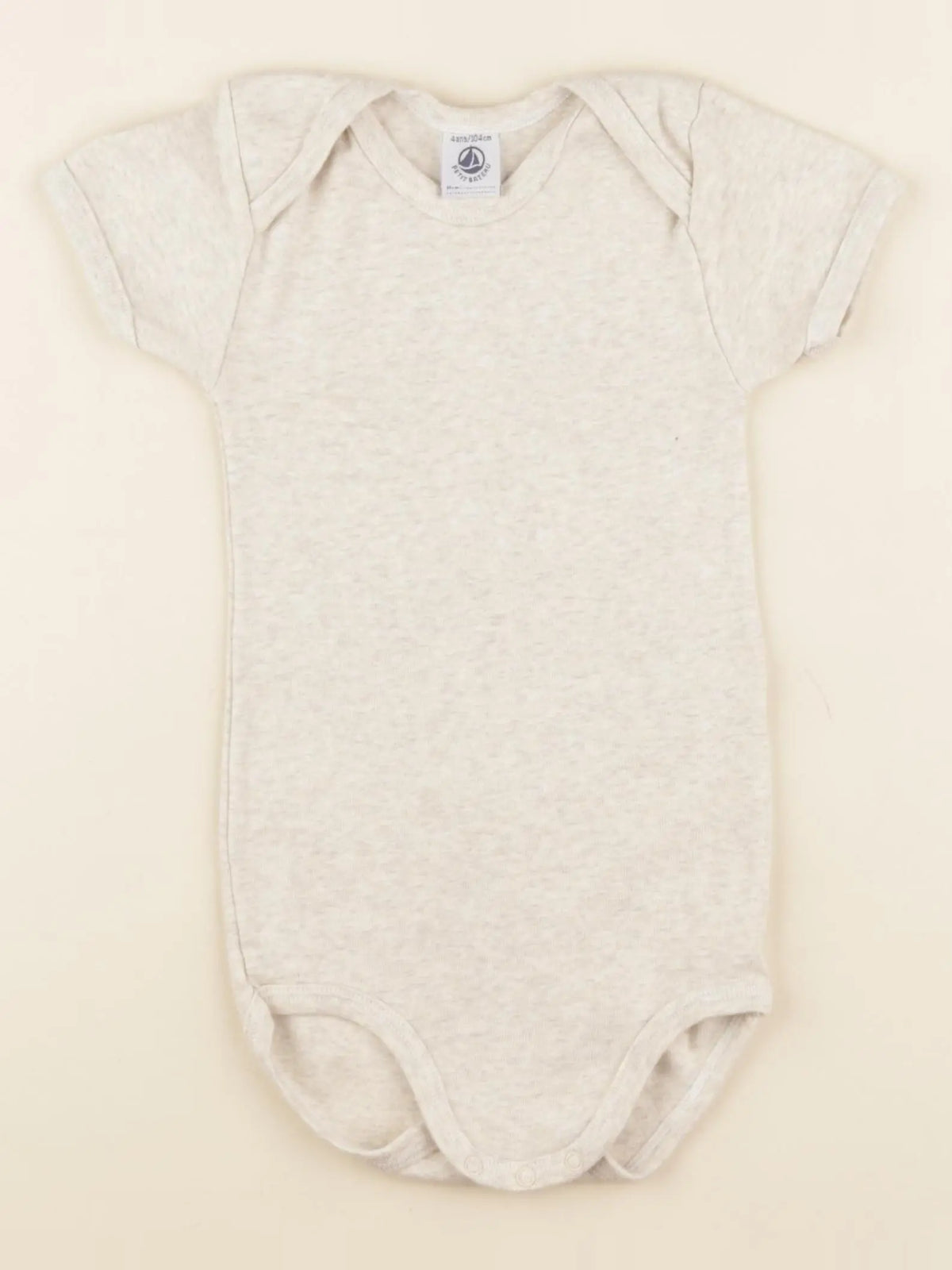 Petit Bateau - body beige - 4 ans