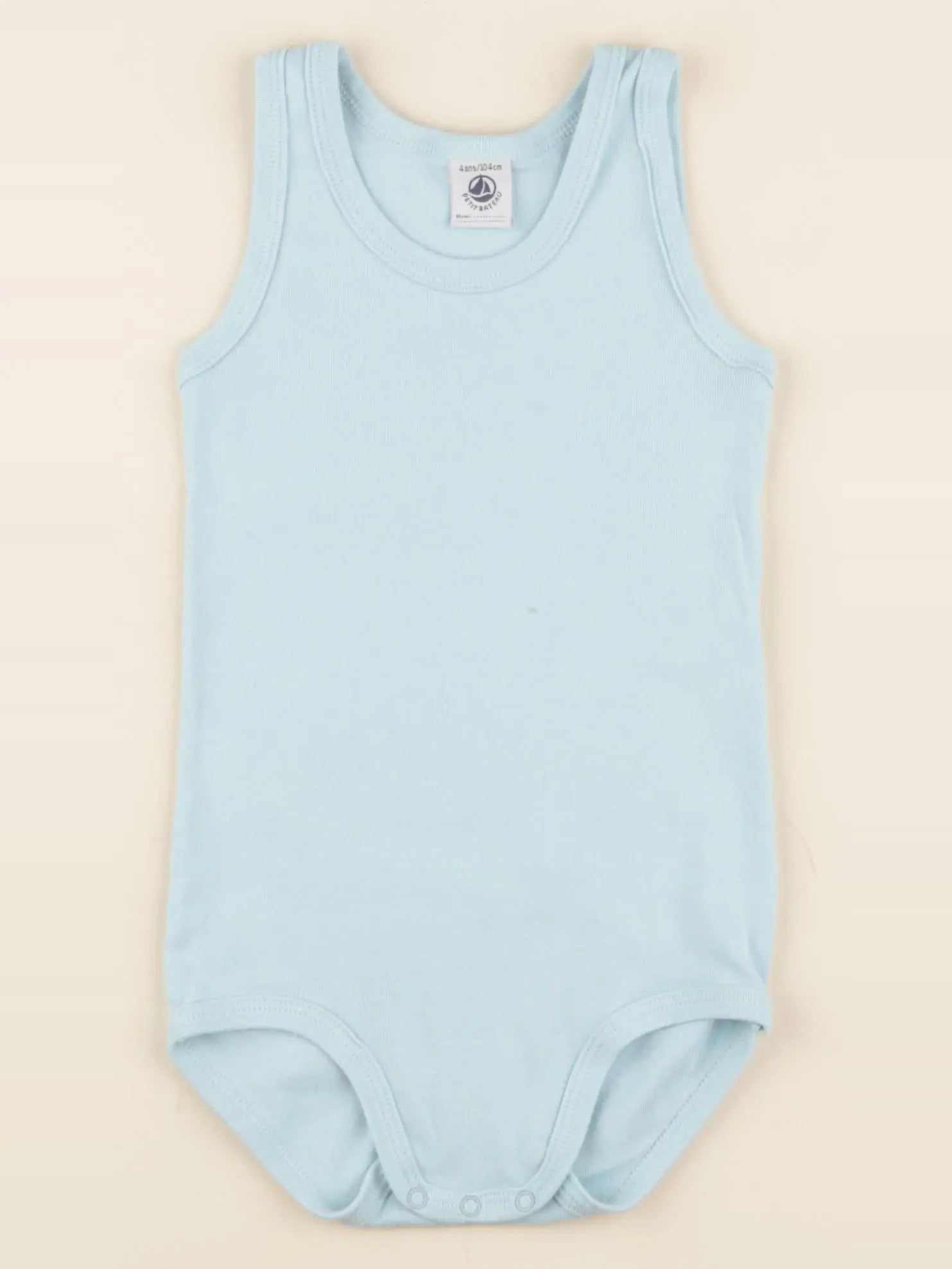 Petit Bateau - body bleu - 4 ans