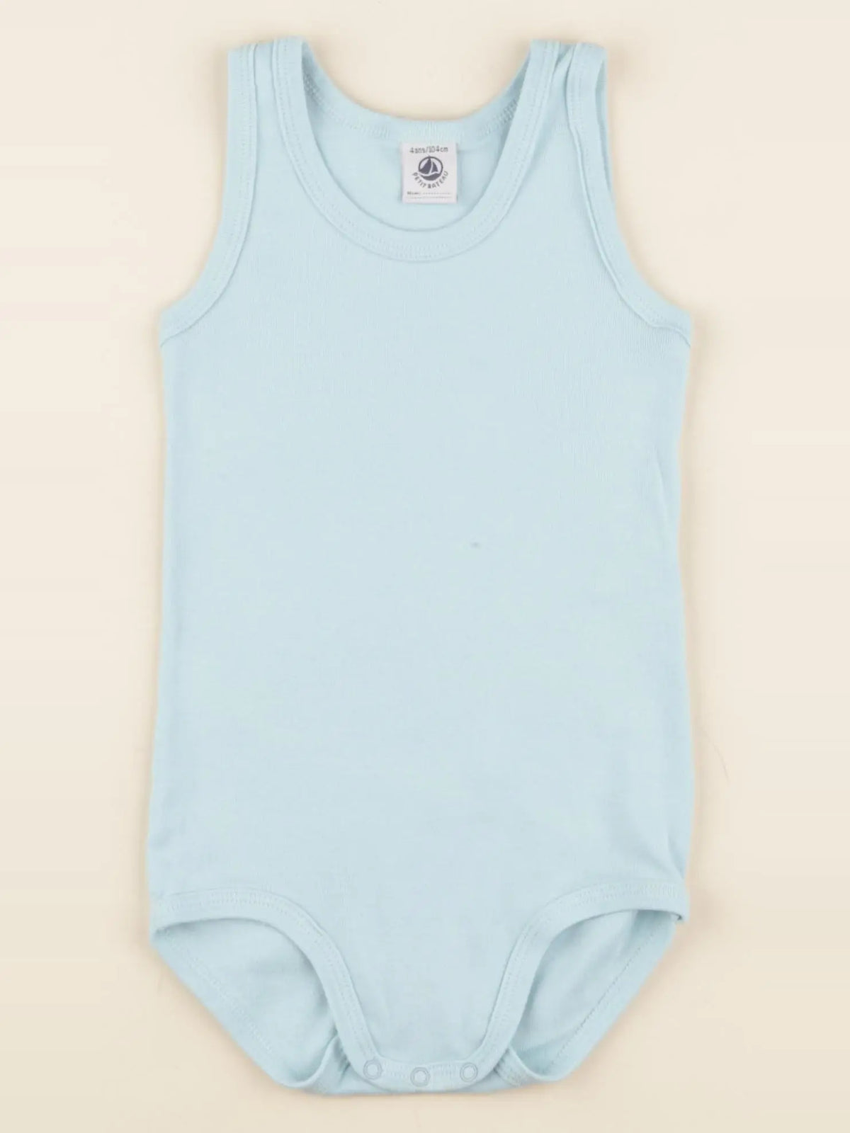 Petit Bateau - body bleu - 4 ans