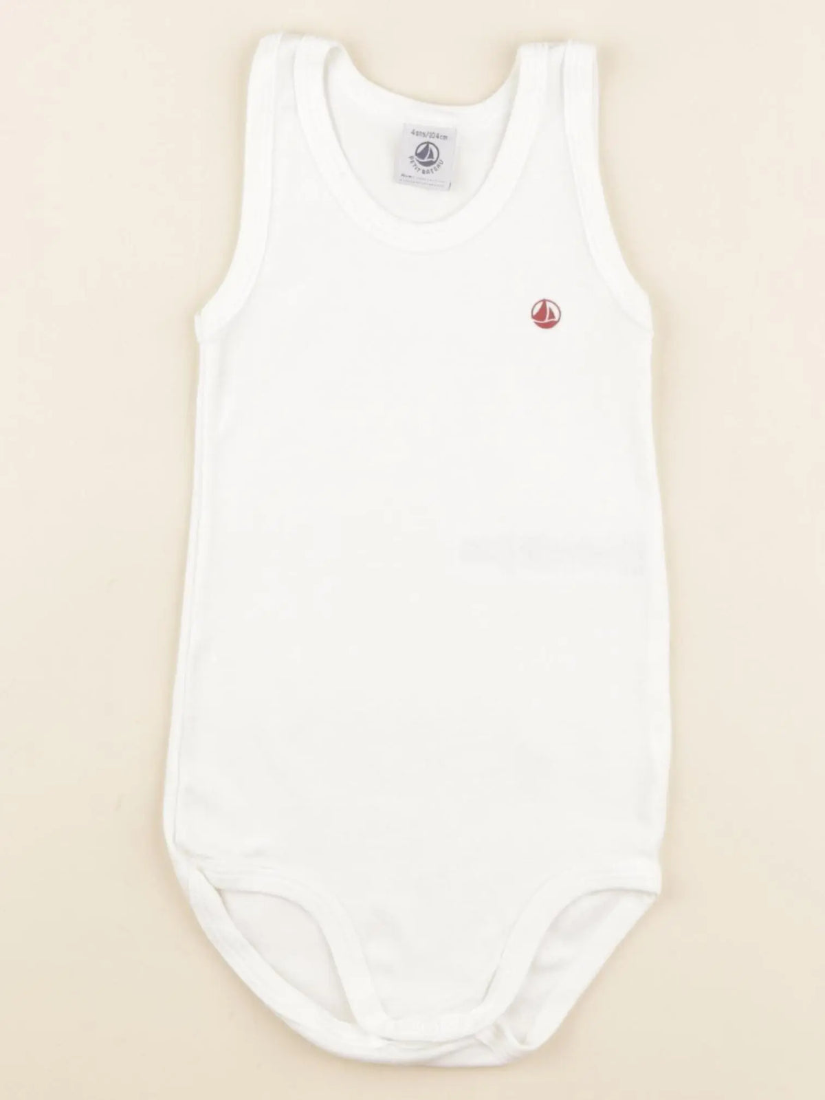 Petit Bateau - body blanc - 4 ans