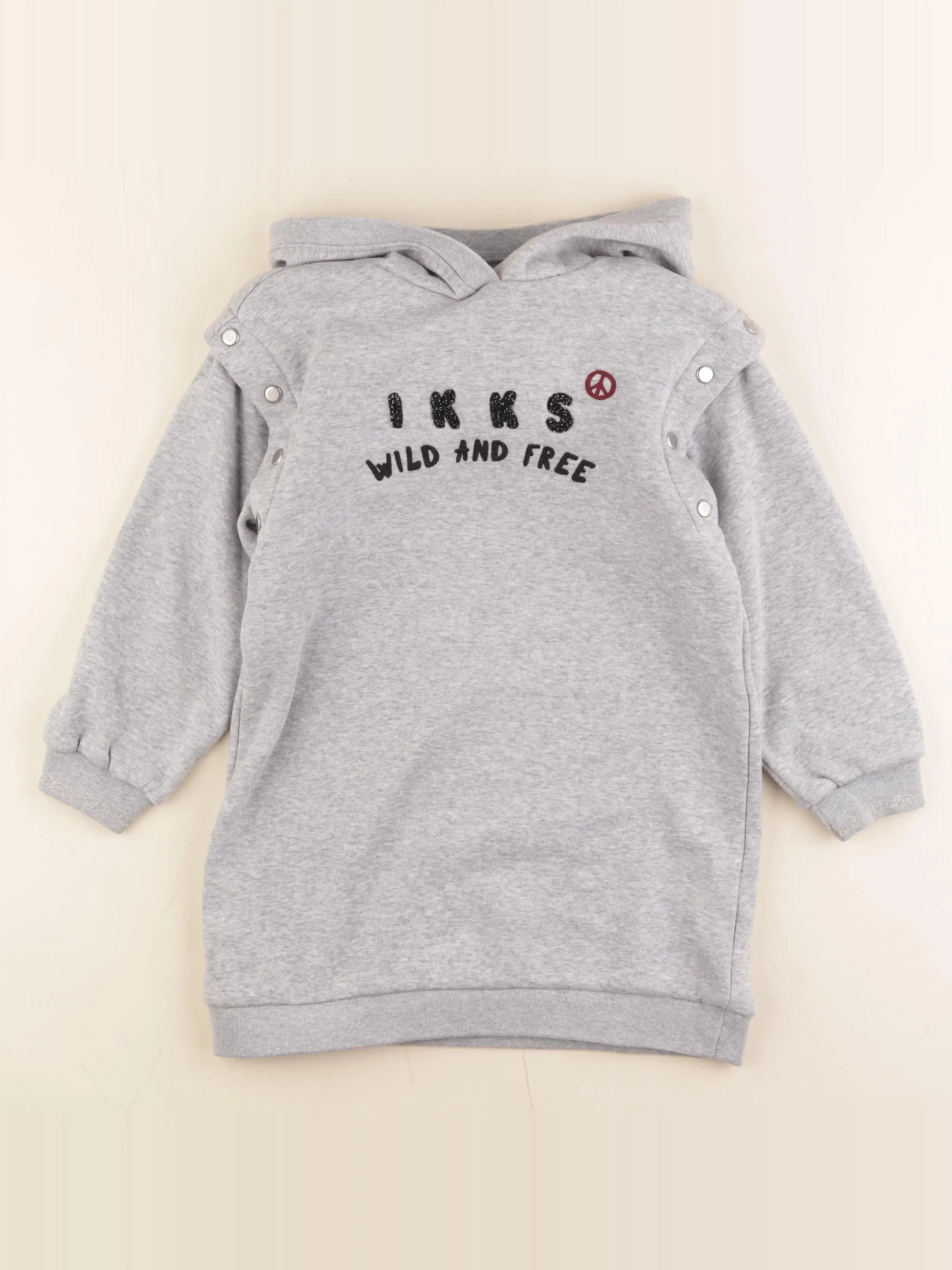 IKKS - robe gris - 6 ans