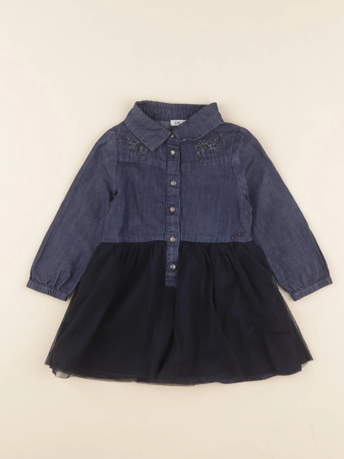 IKKS - robe bleu - 18 mois