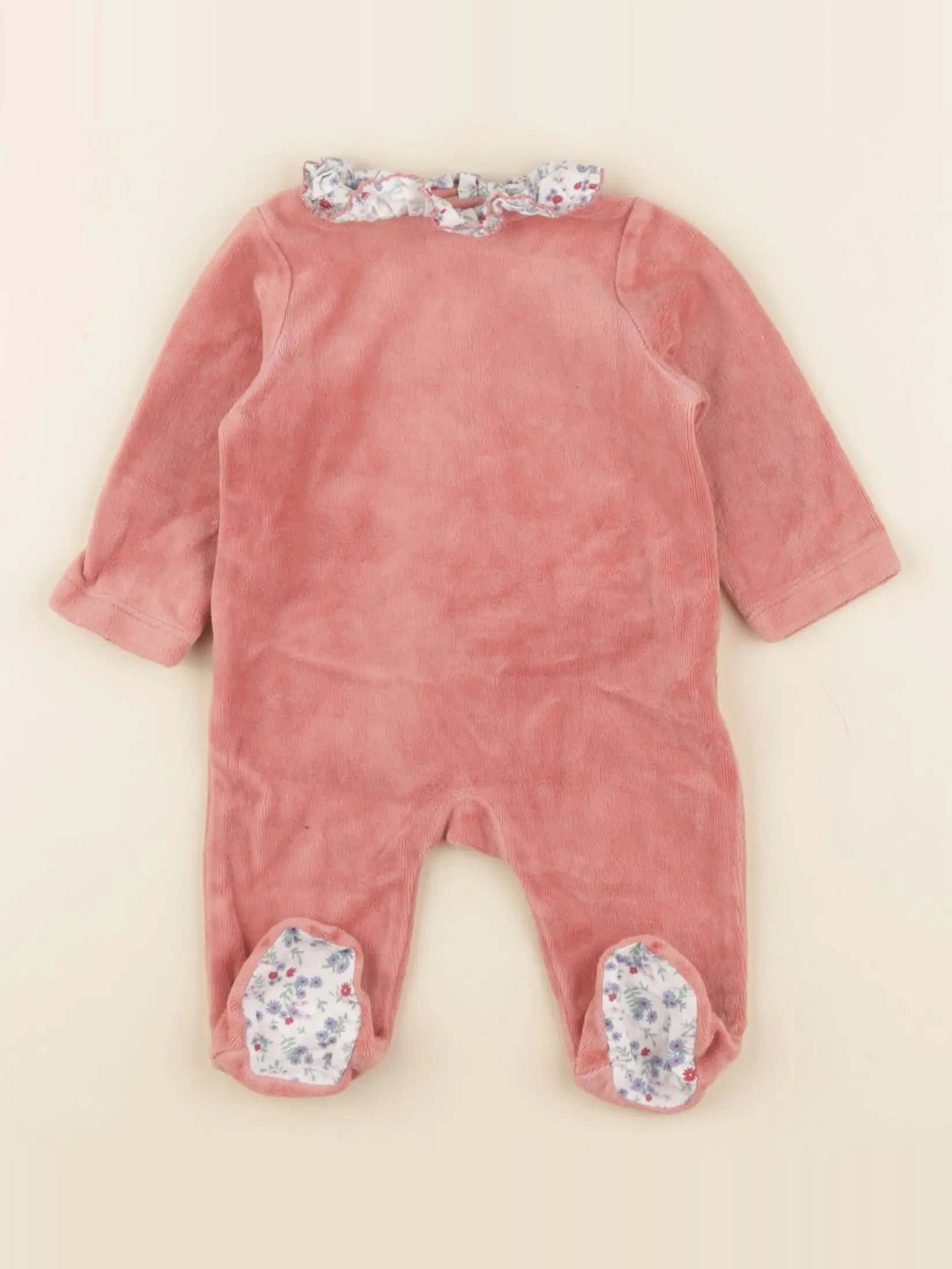 Boutchou - pyjama velours rouge - 1 mois
