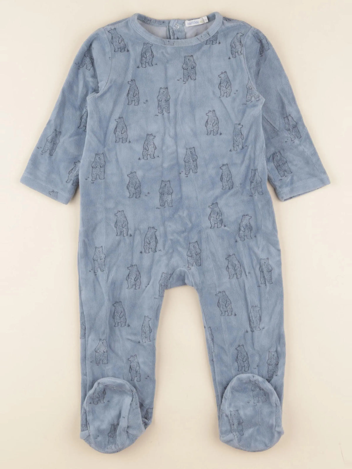 Boutchou - pyjama velours bleu - 18 mois