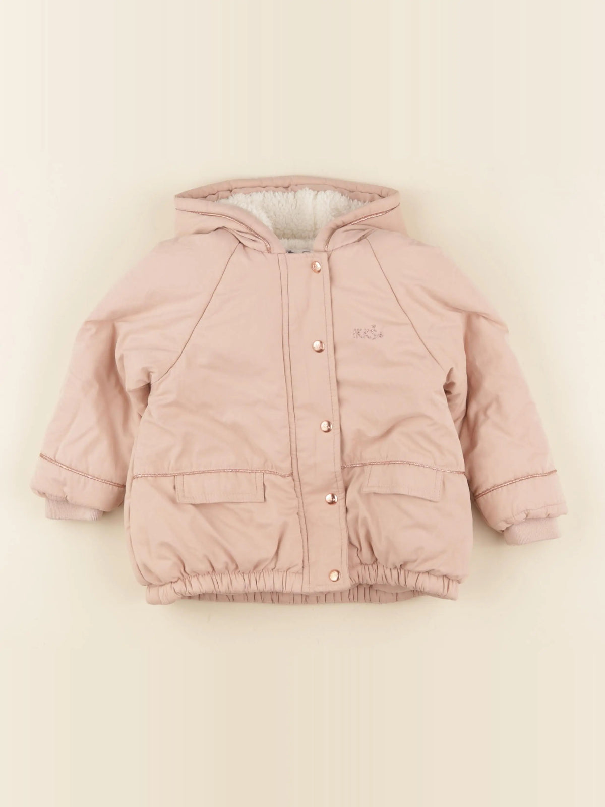 IKKS - doudoune or, rose - 2 ans