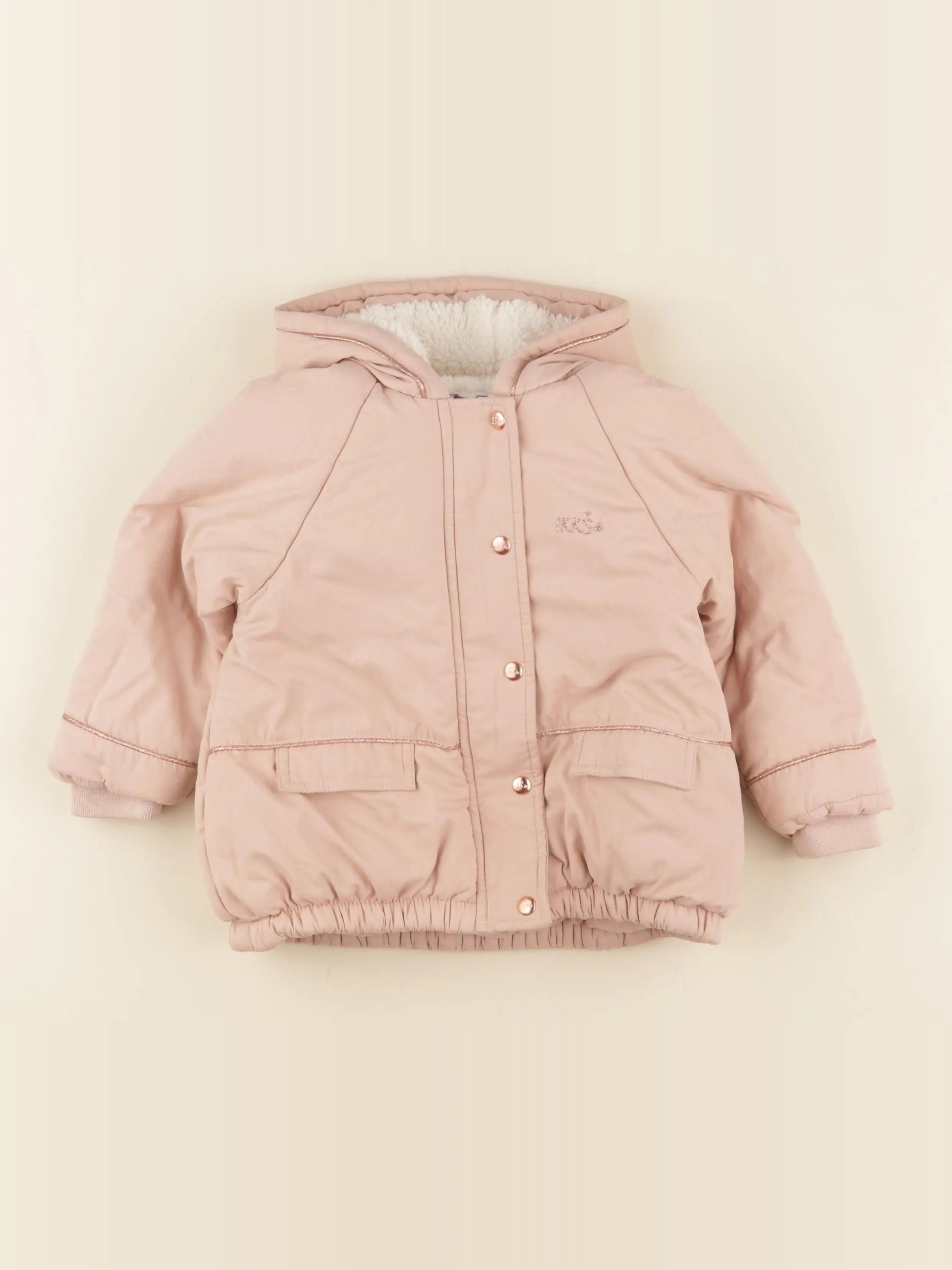 IKKS - doudoune or, rose - 2 ans