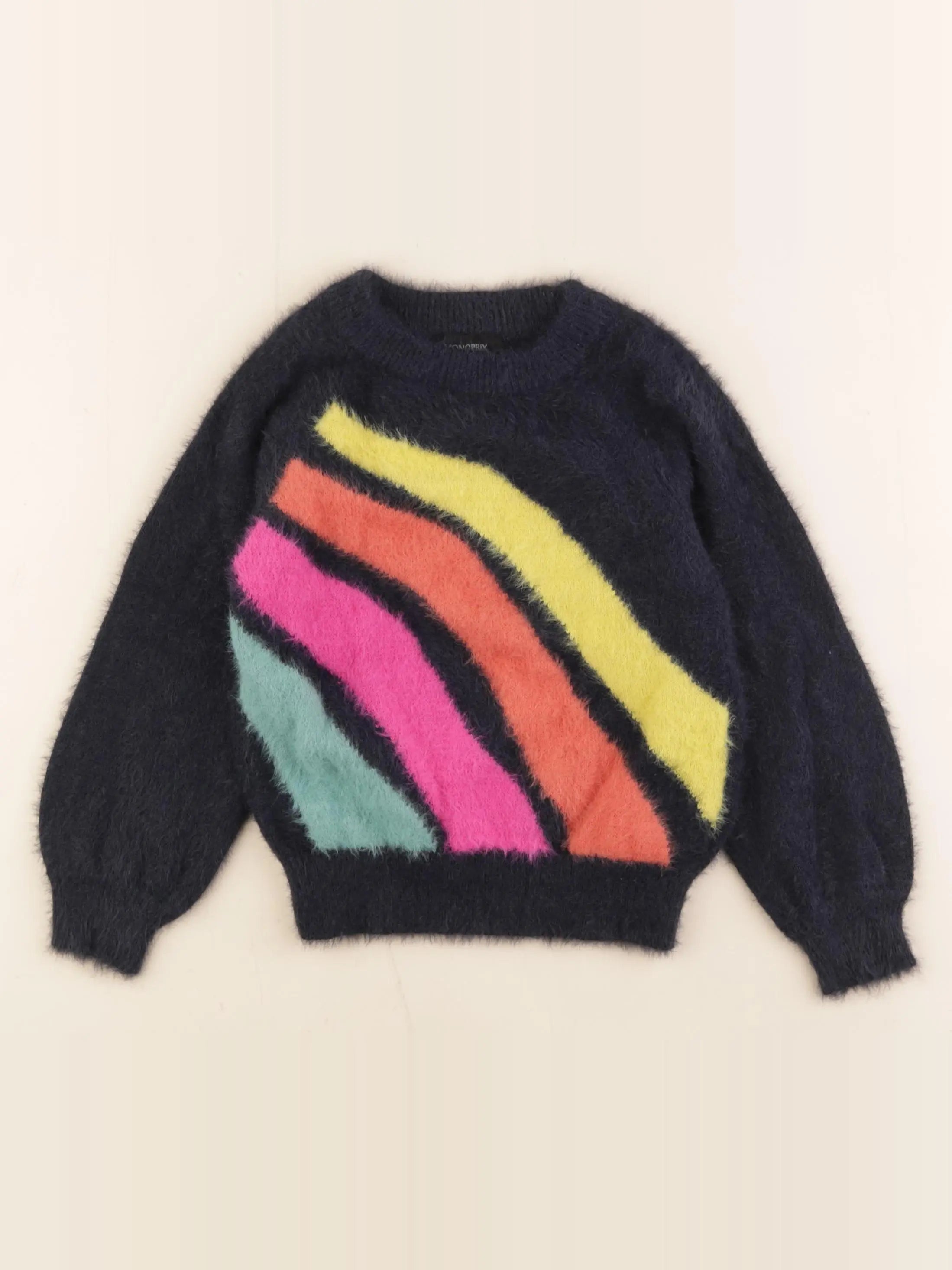 Monoprix - pull bleu - 6 ans