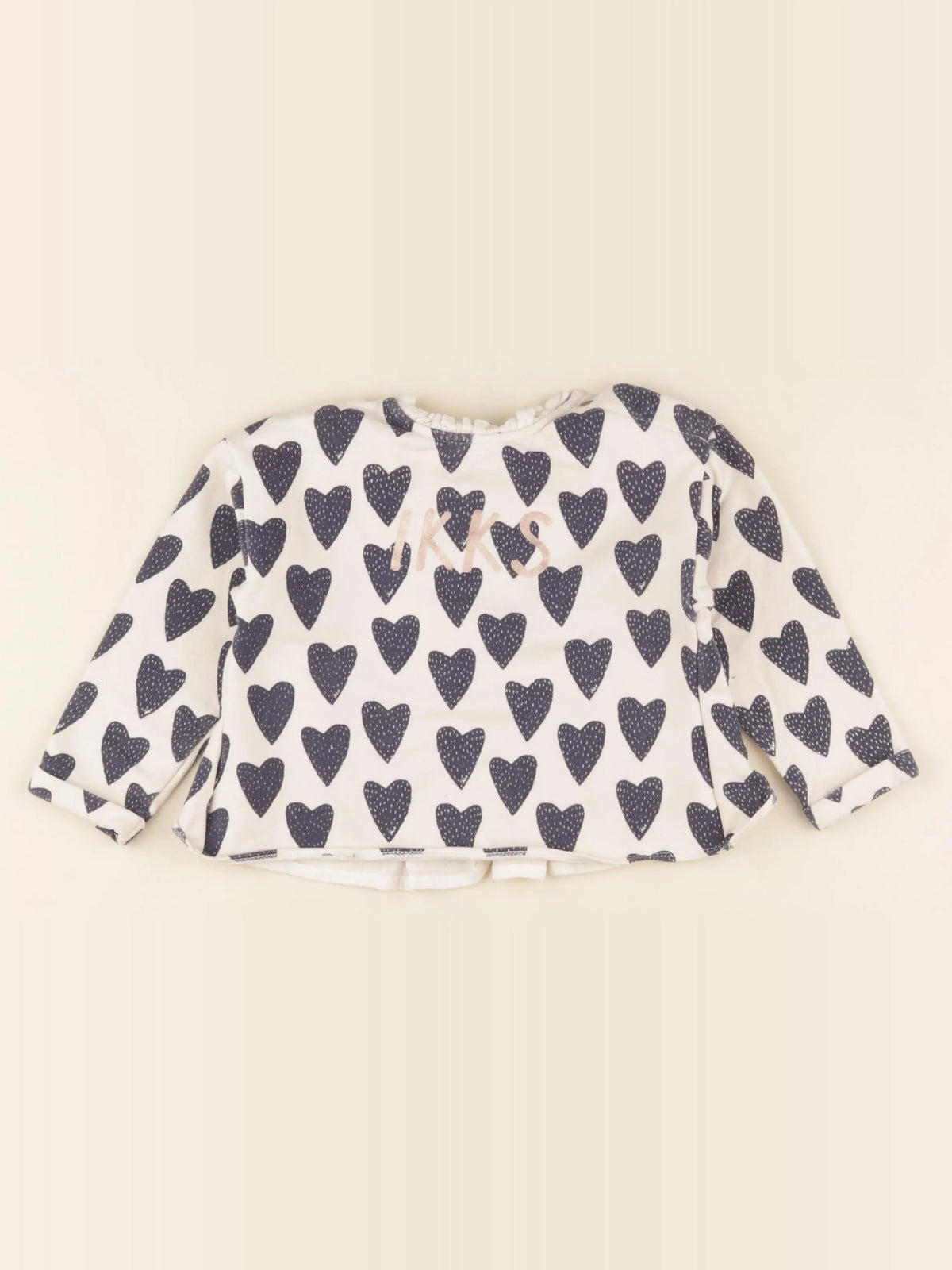 IKKS - tee-shirt beige, bleu, bronze - 2 ans