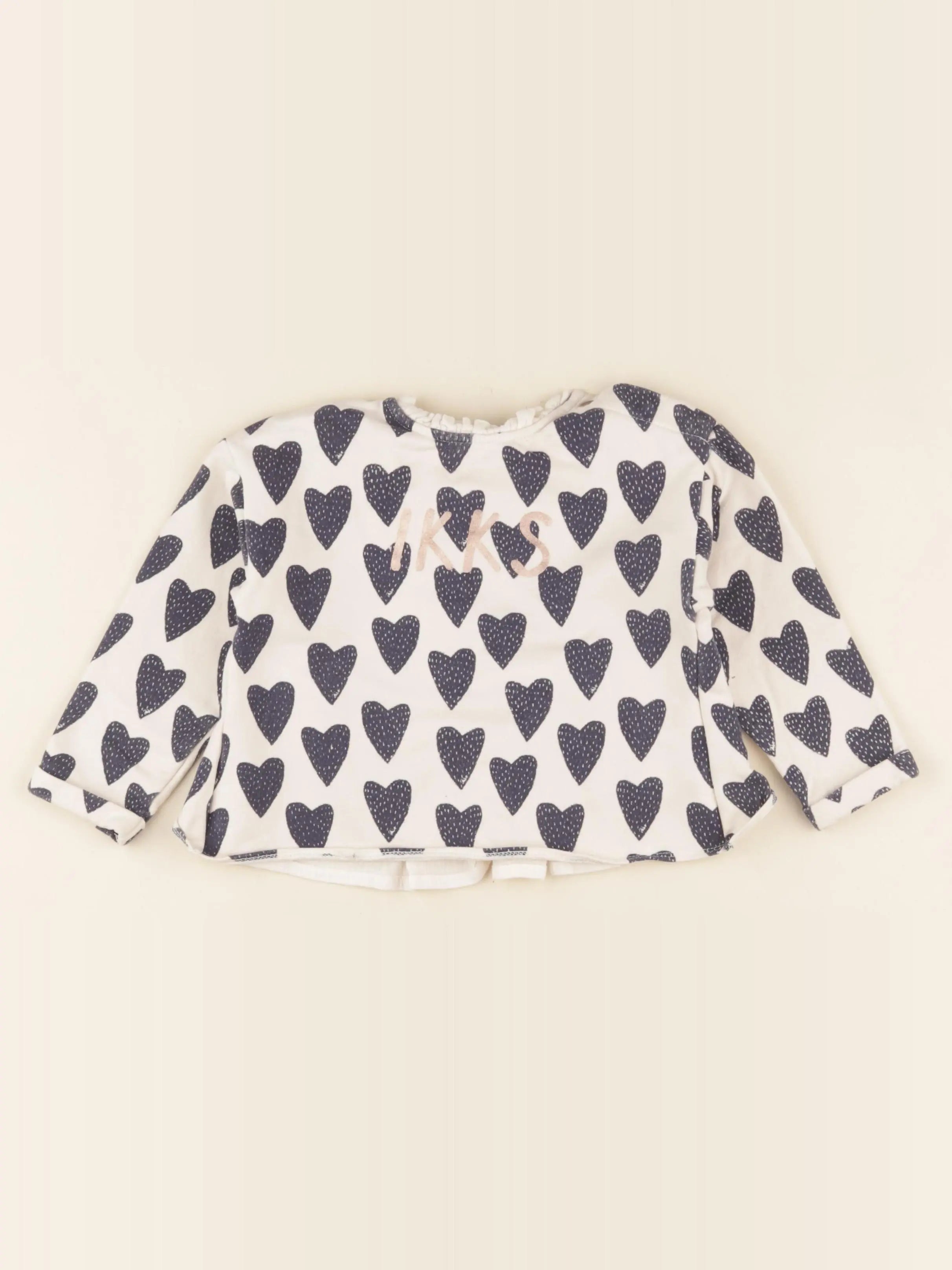 IKKS - tee-shirt beige, bleu, bronze - 2 ans