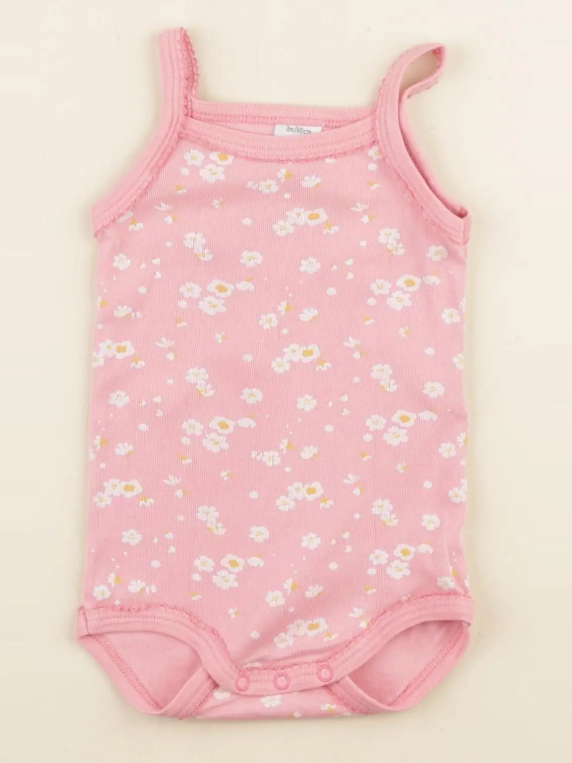 Petit Bateau - body coton rose - 3 mois