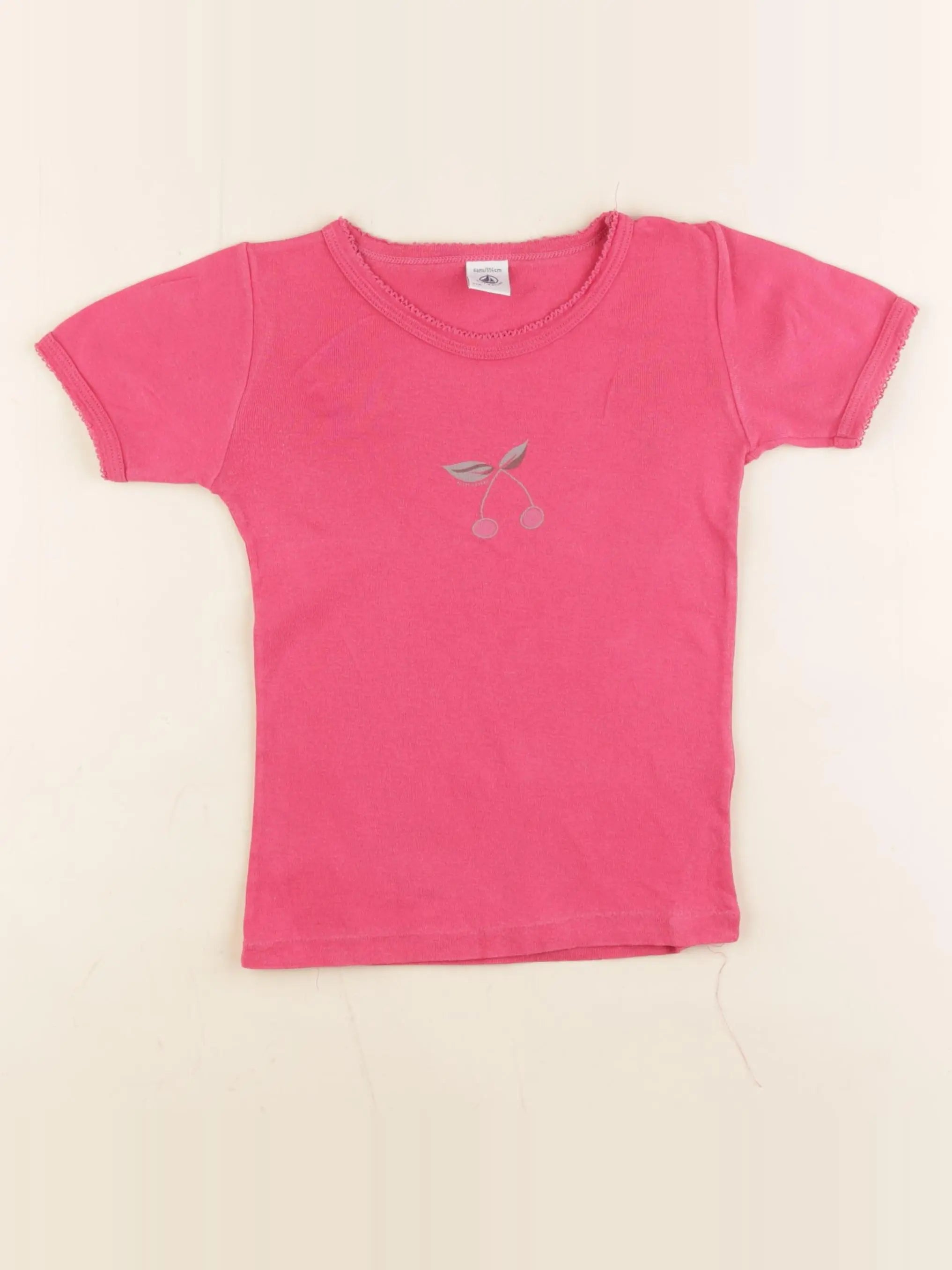 Petit Bateau - maillot de corps rose - 6 ans