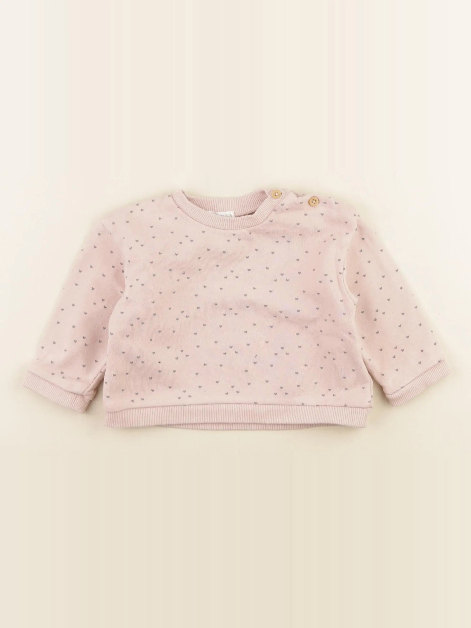 Boutchou - sweat rose - 9 mois