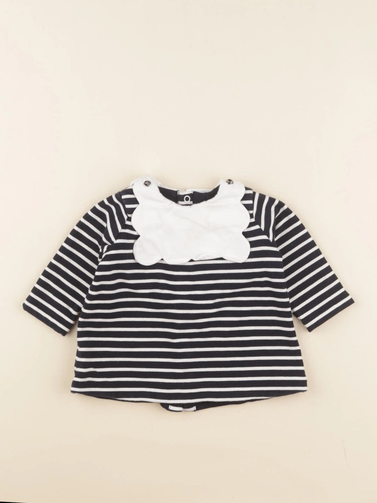 Jacadi - sweat bleu, blanc - 6 mois