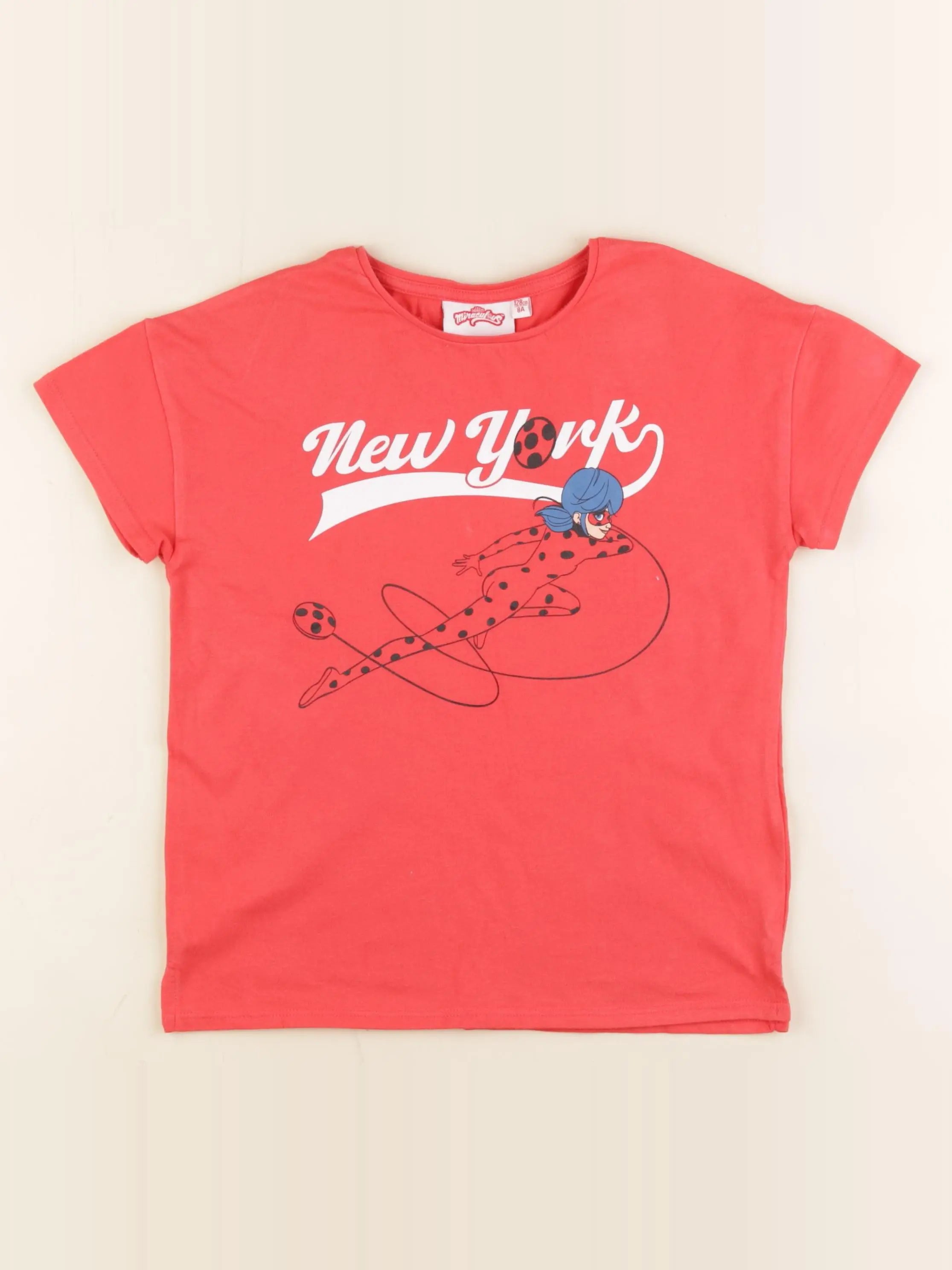 Vertbaudet - tee-shirt rose - 8 ans