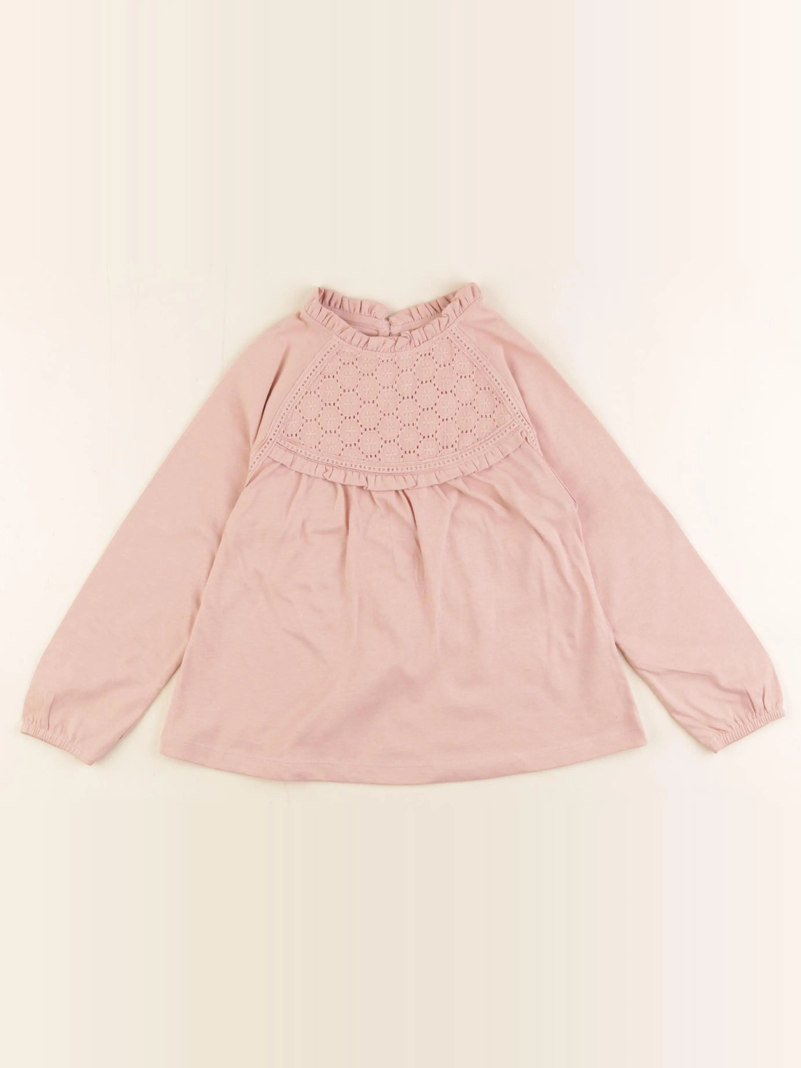 Vertbaudet - tee-shirt rose - 6 ans