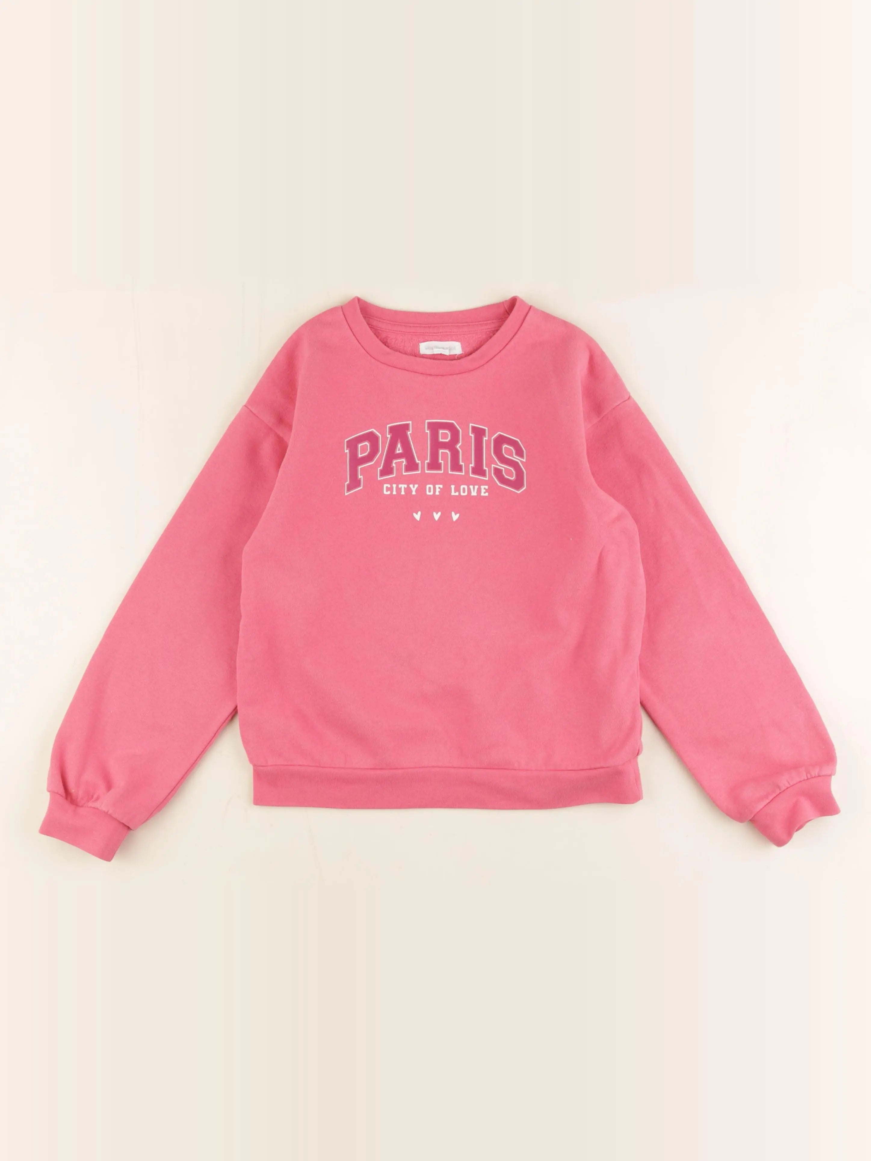Vertbaudet - sweat rose - 8 ans