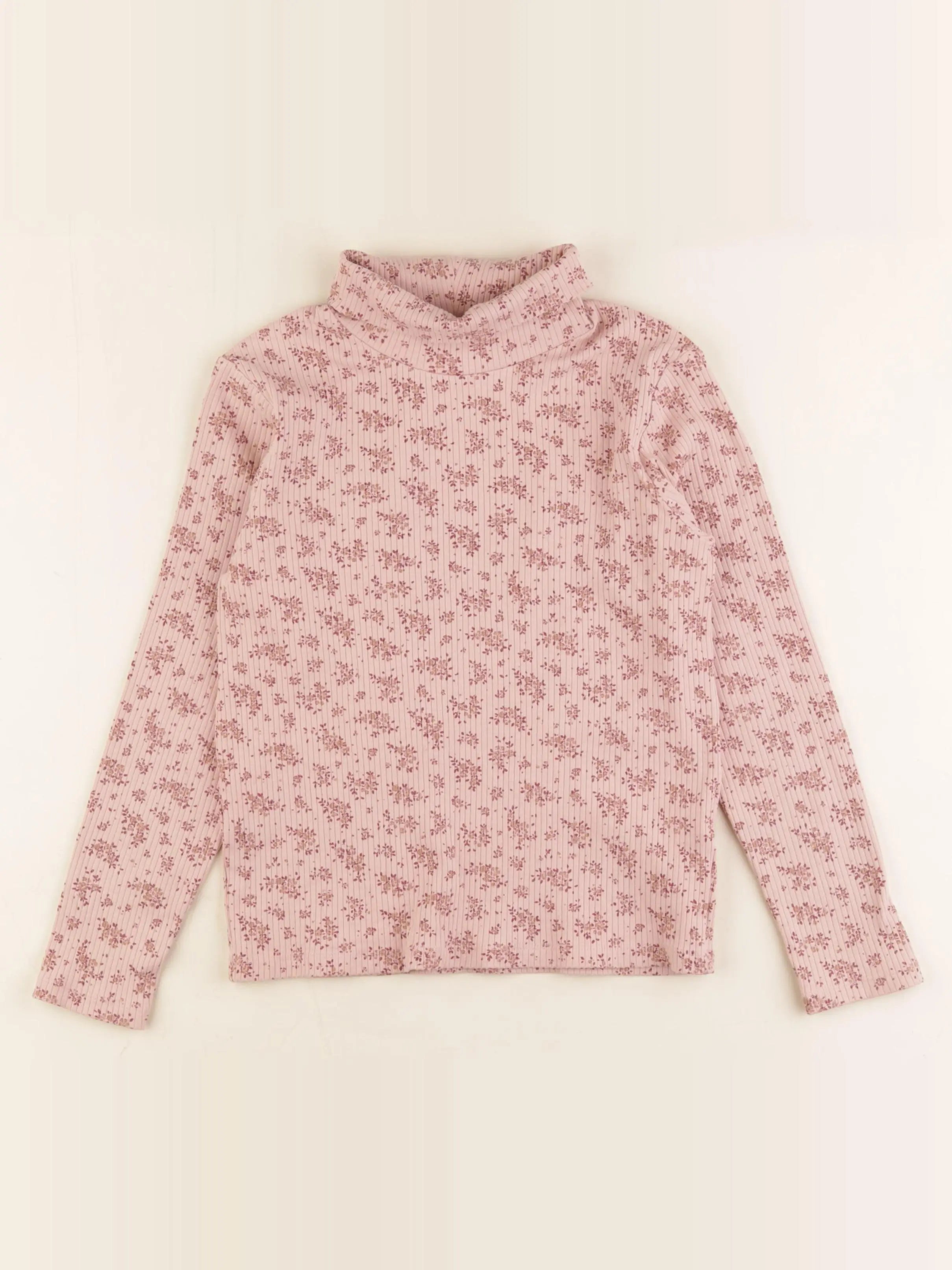 Vertbaudet - sous-pull rose - 8 ans