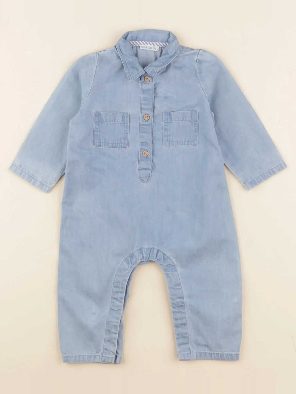 Boutchou - combinaison bleu - 3 mois