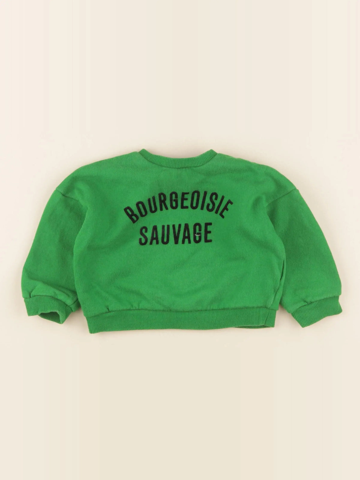 Monoprix x Clare V. - sweat vert - 12/18 mois