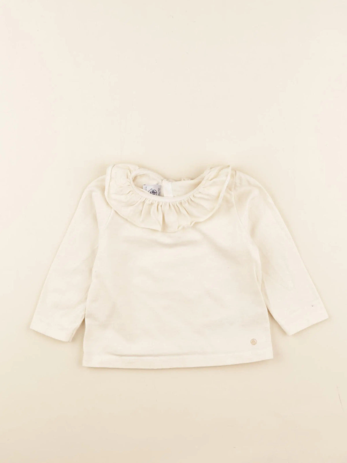 Petit Bateau - tee-shirt beige - 12 mois