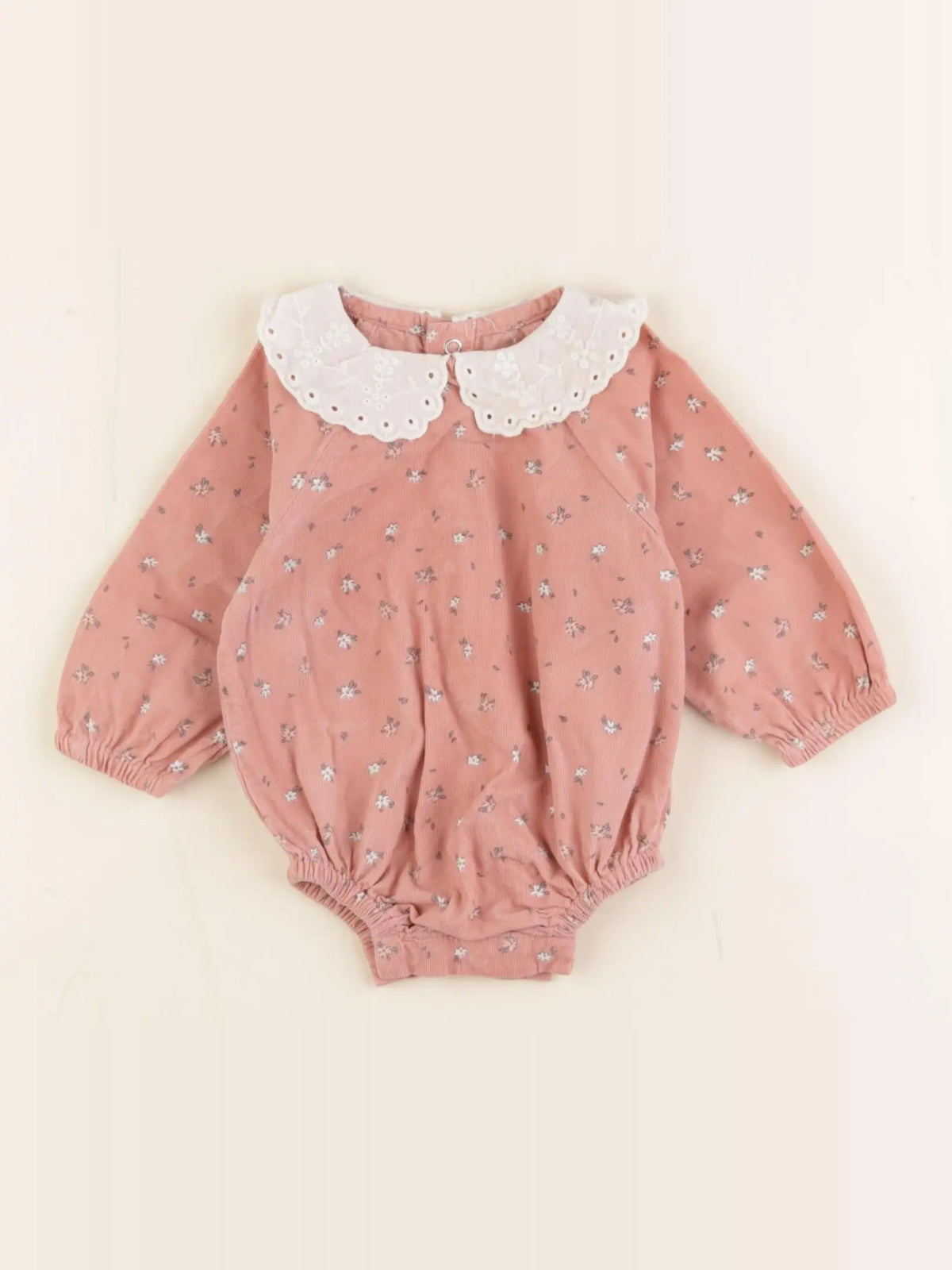 Vertbaudet - combinaison rose - 1 mois