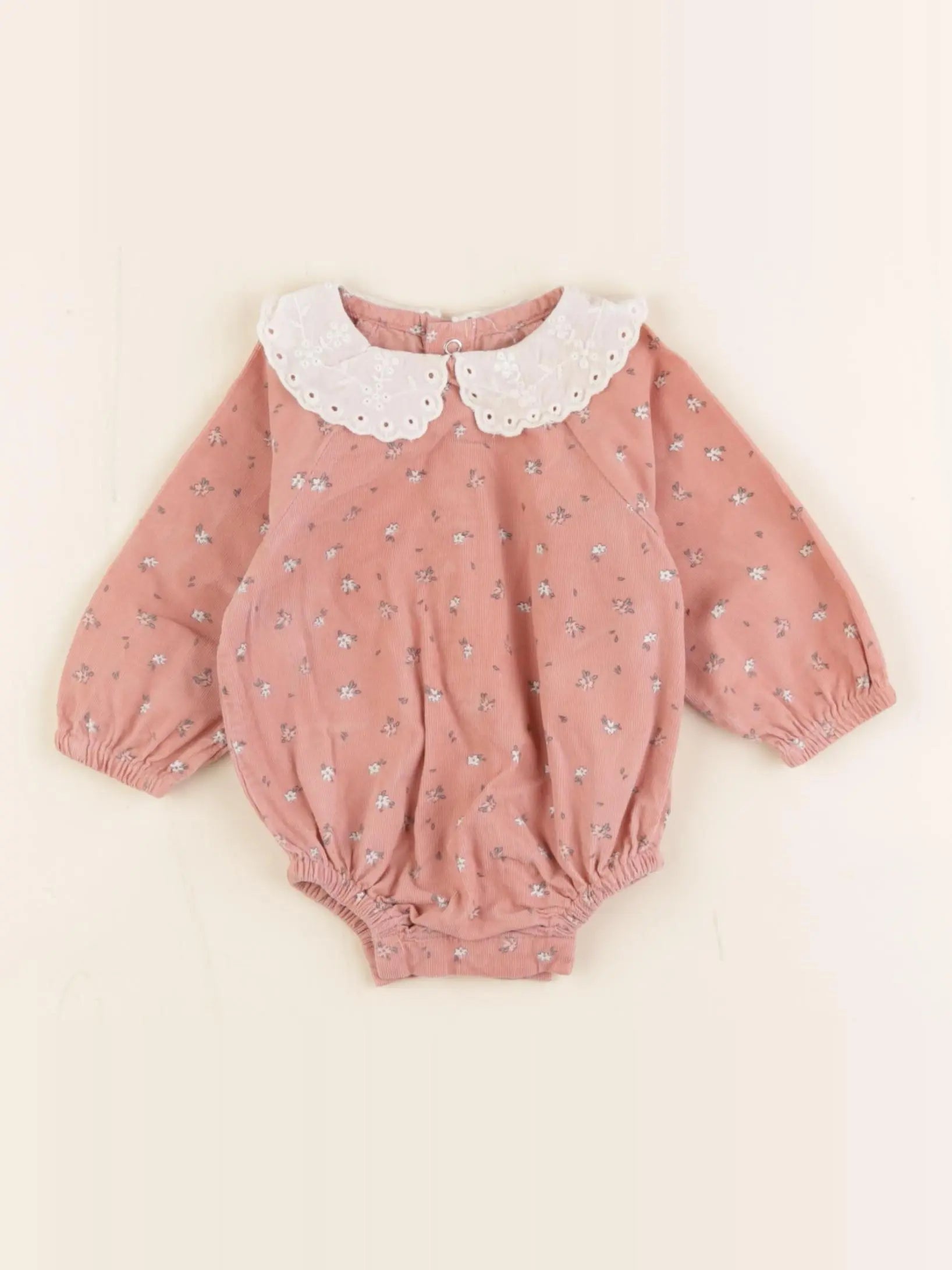 Vertbaudet - combinaison rose - 1 mois