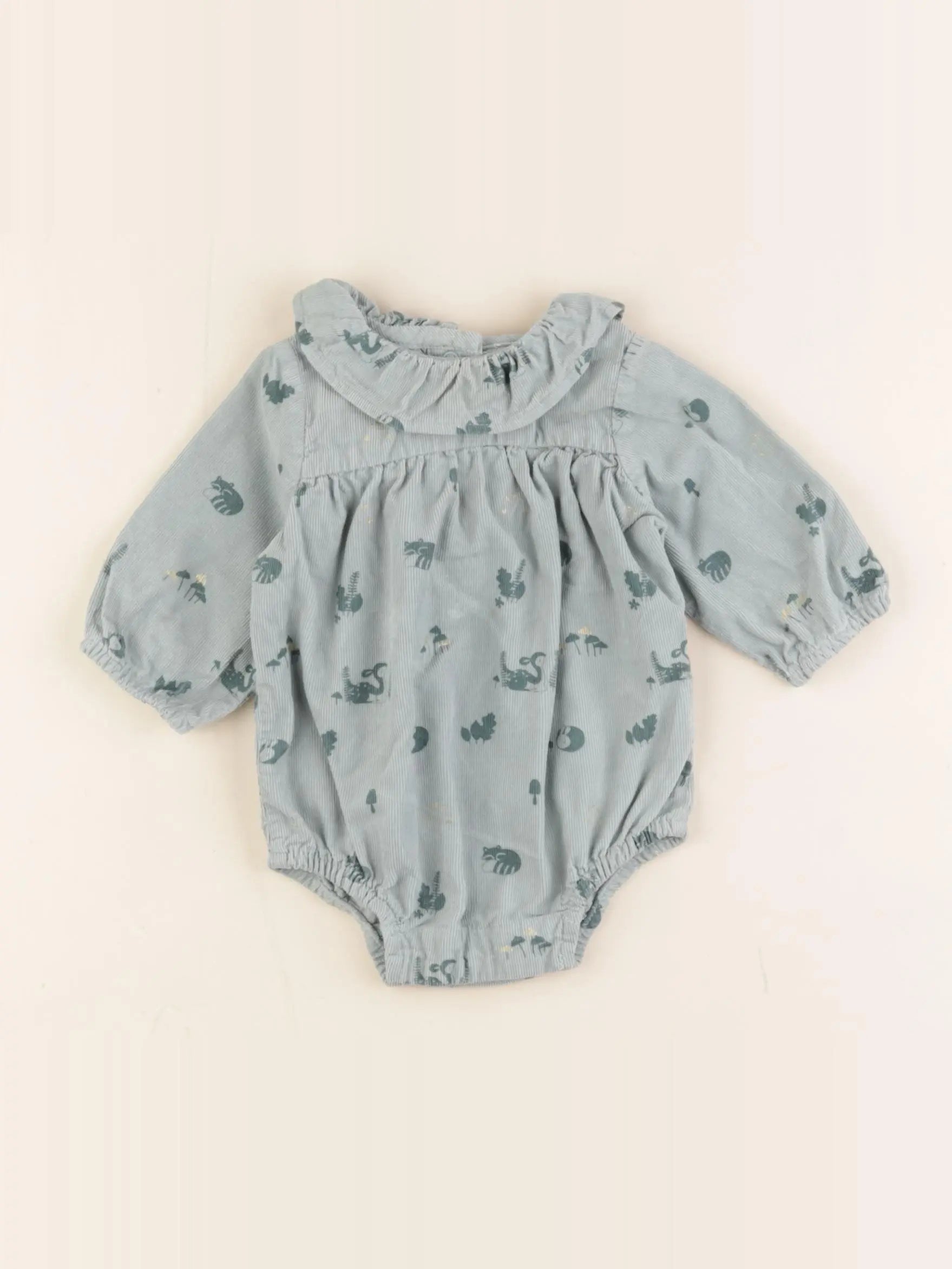 Vertbaudet - combinaison vert - 1 mois