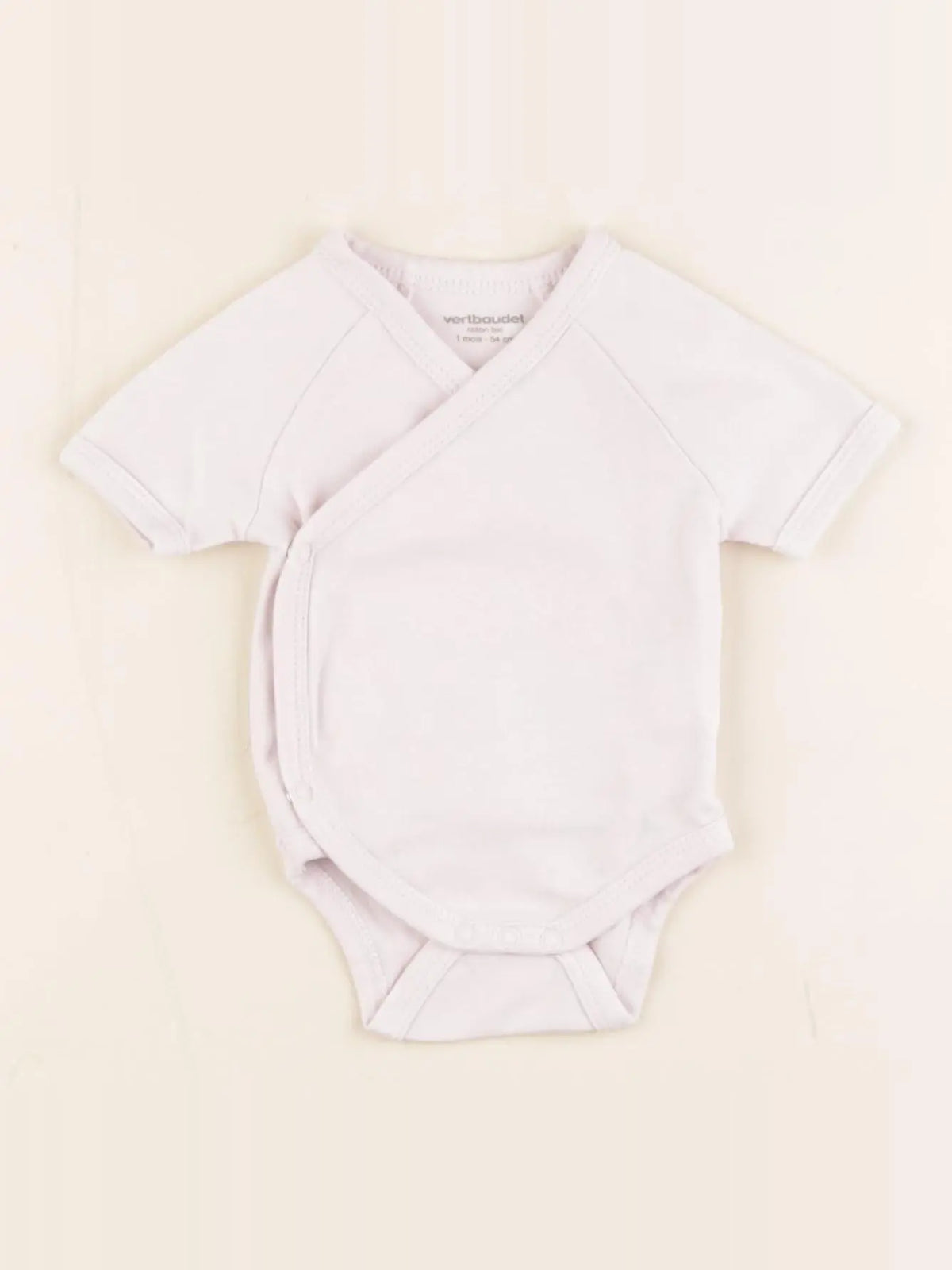 Vertbaudet - body rose - 1 mois