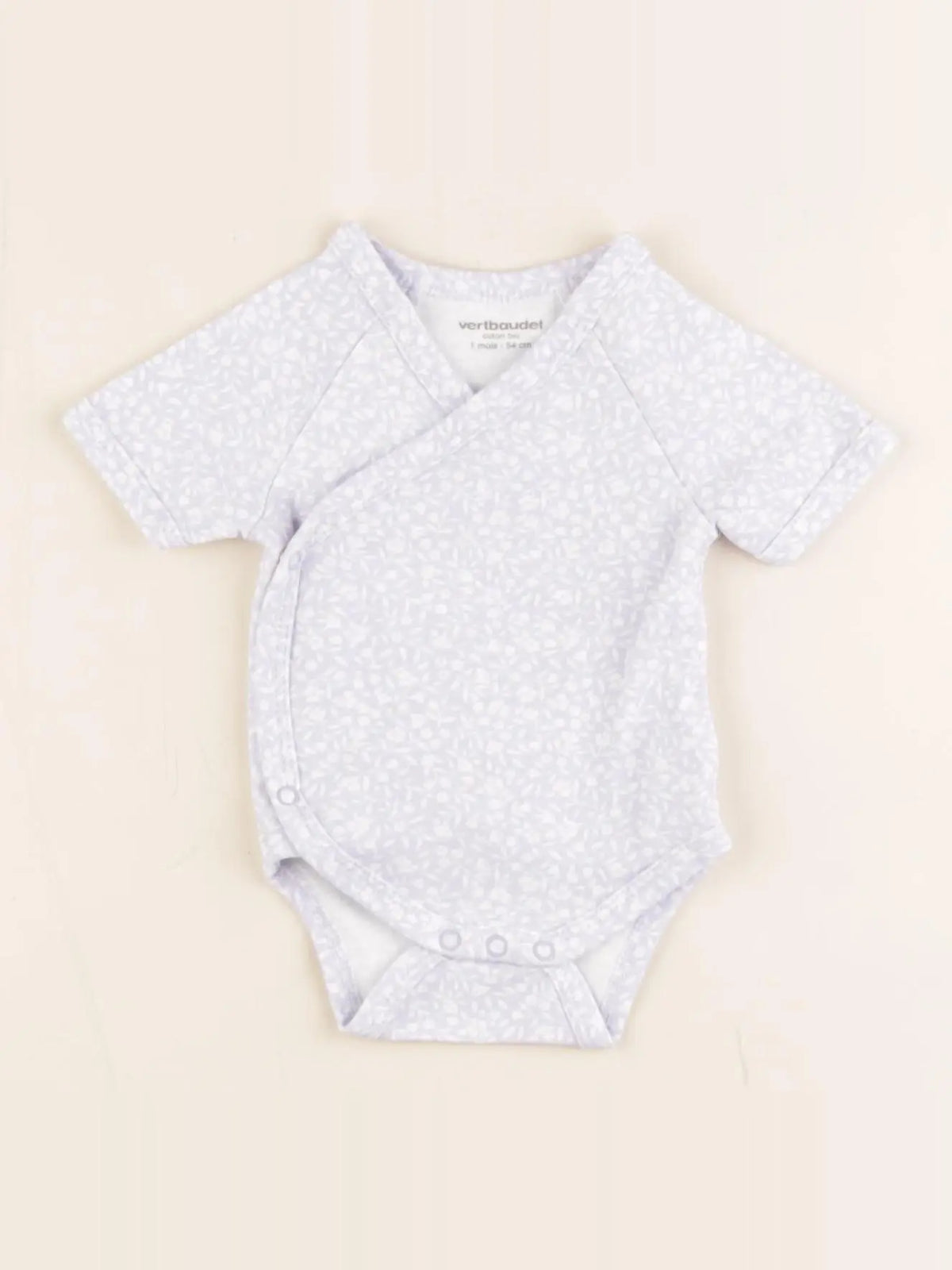 Vertbaudet - body violet - 1 mois