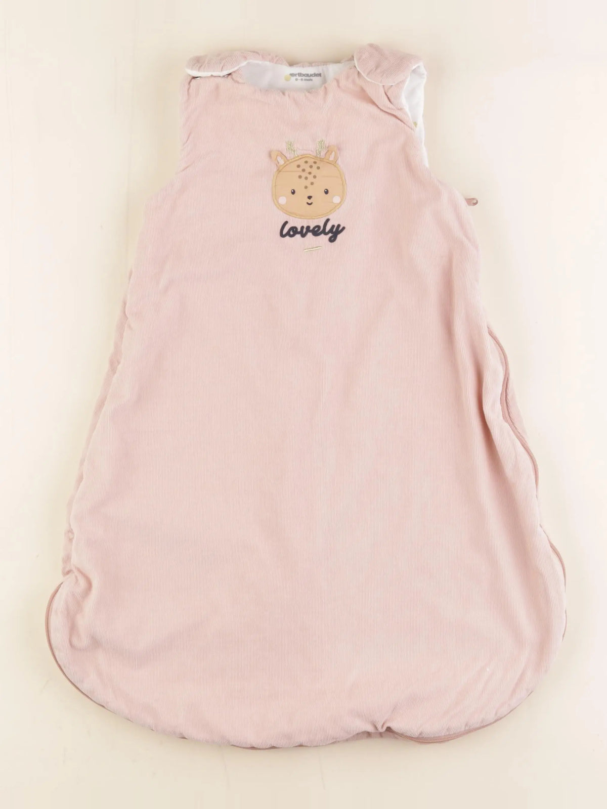 Vertbaudet - gigoteuse rose - 0/6 mois