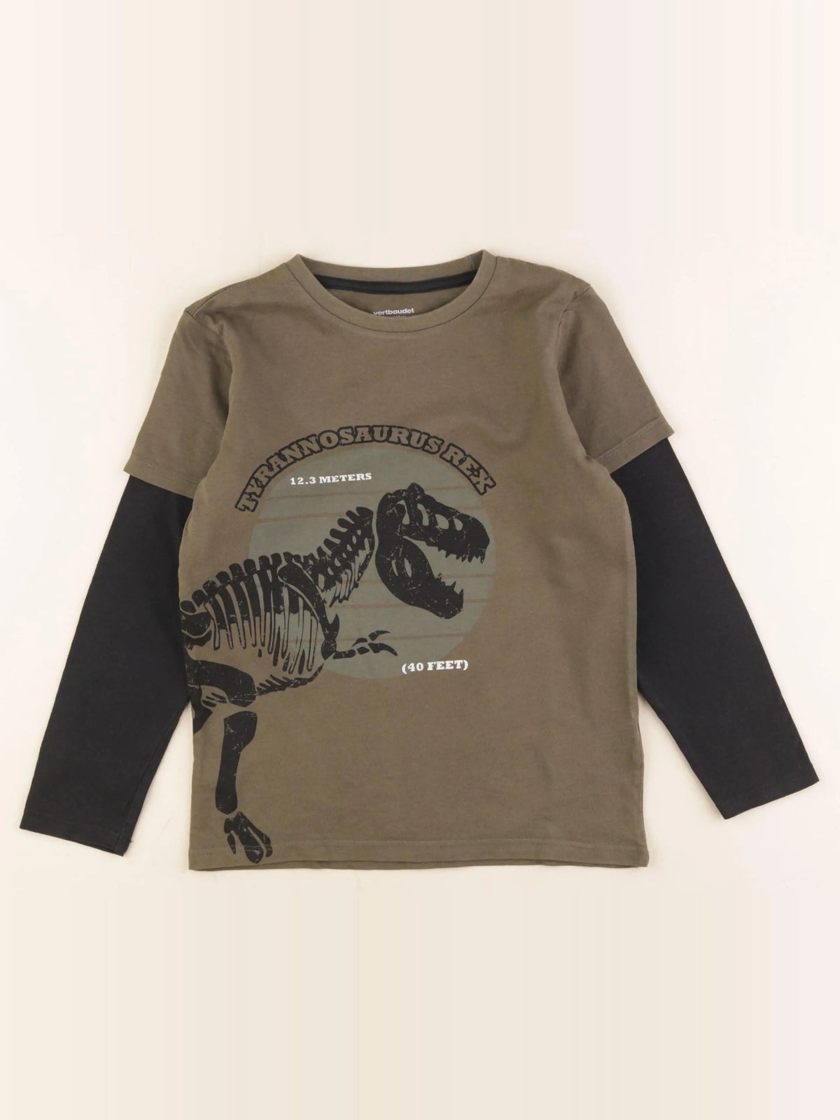 Vertbaudet - tee-shirt vert - 8 ans