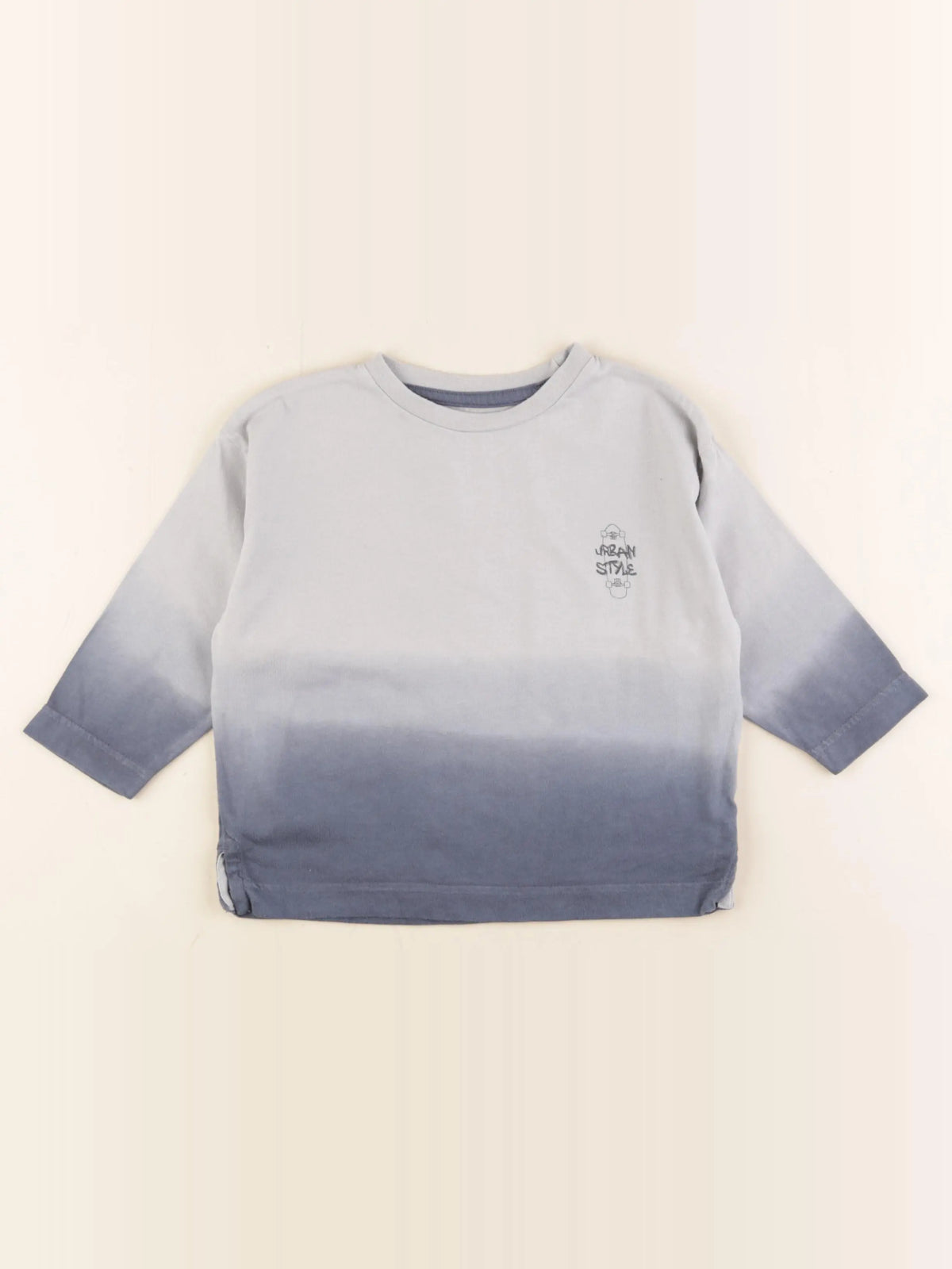 Vertbaudet - tee-shirt bleu - 2 ans