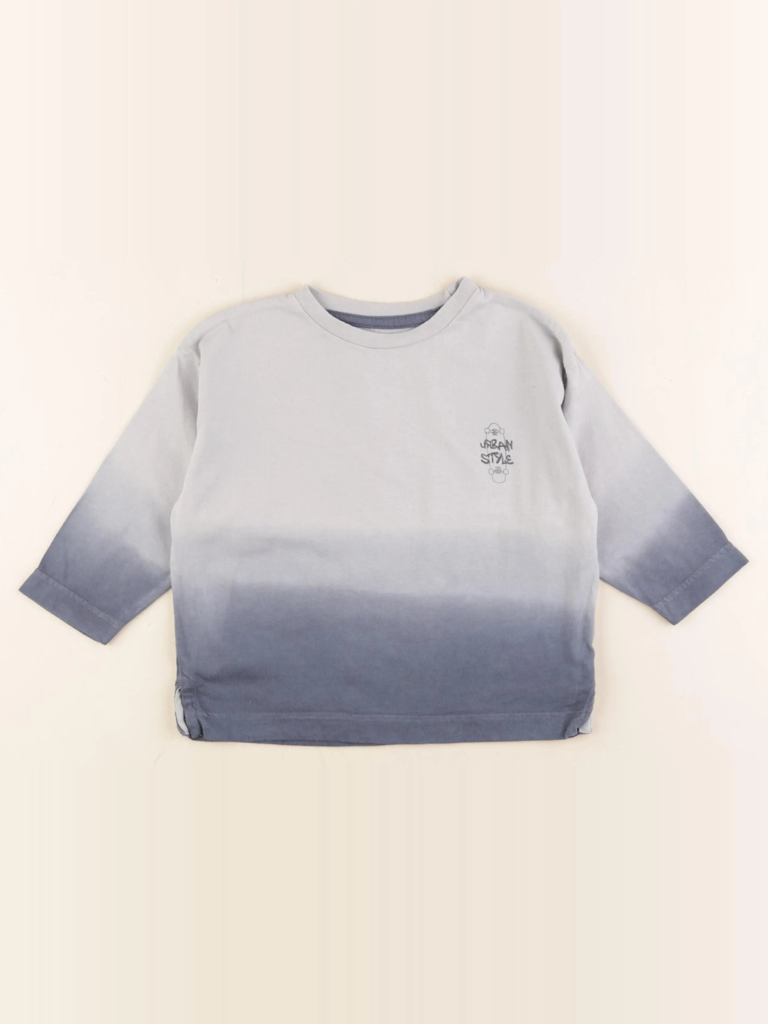 Vertbaudet - tee-shirt bleu - 2 ans