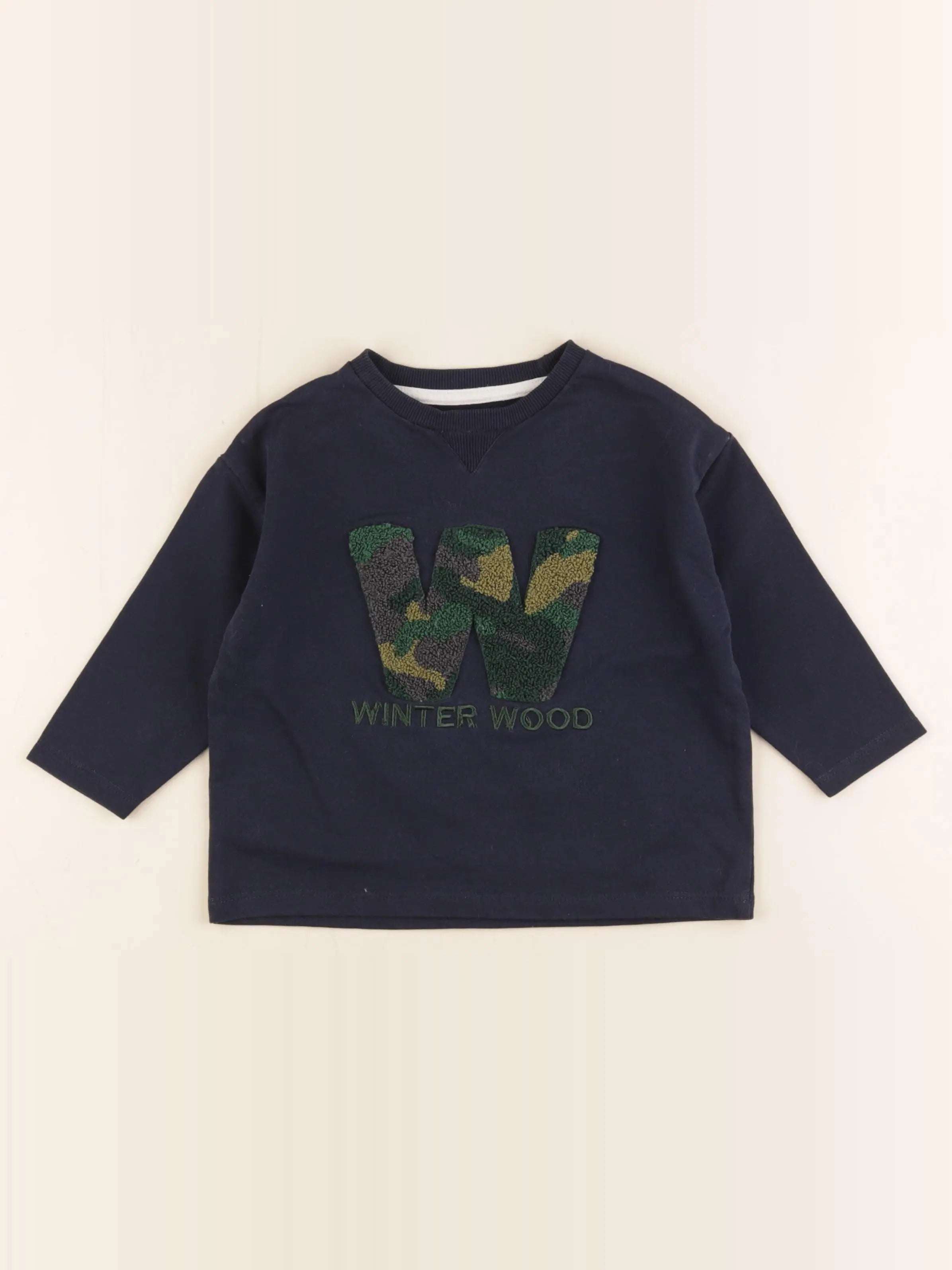 Vertbaudet - sweat bleu - 2 ans