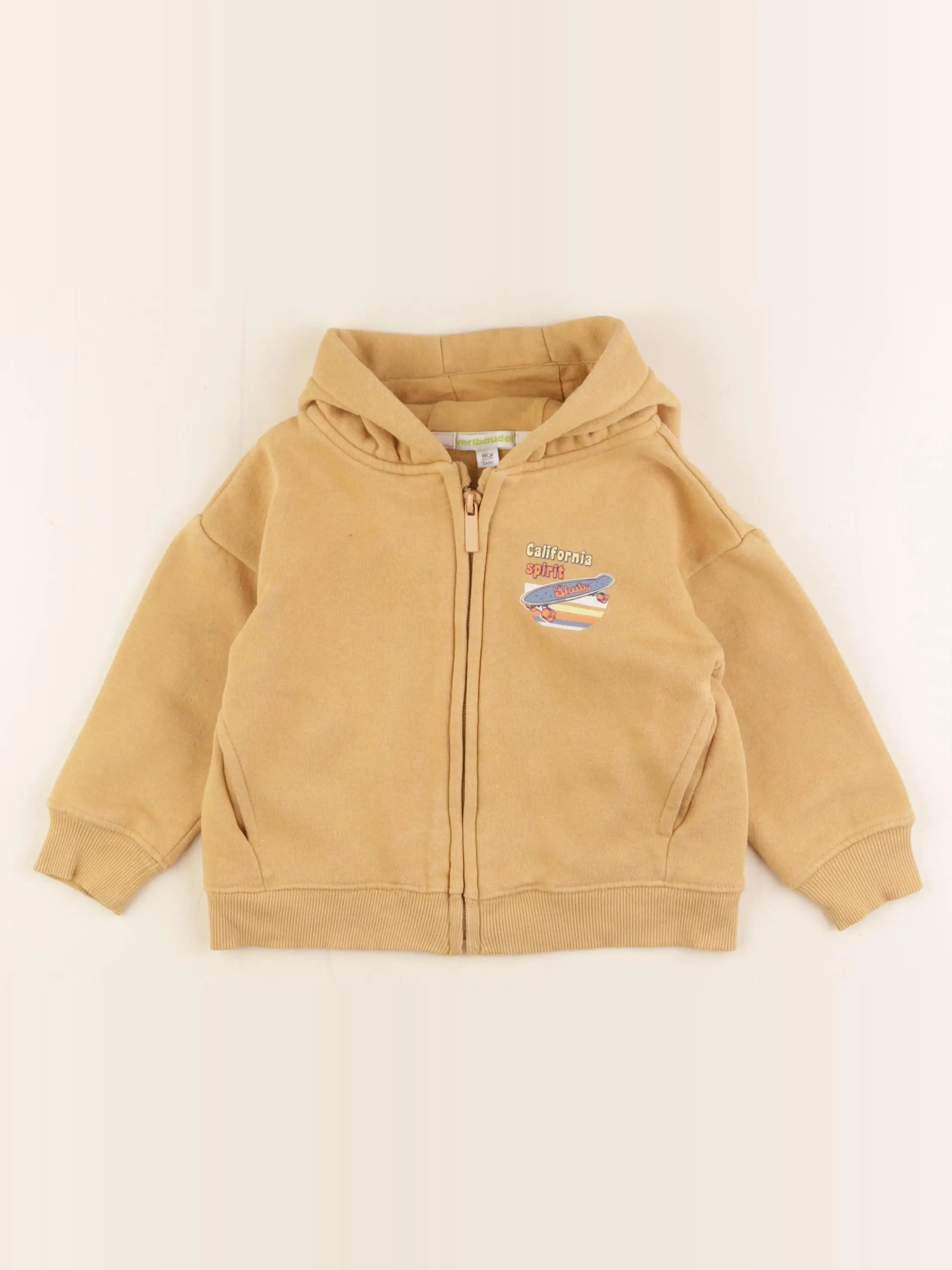 Vertbaudet - sweat jaune - 3 ans