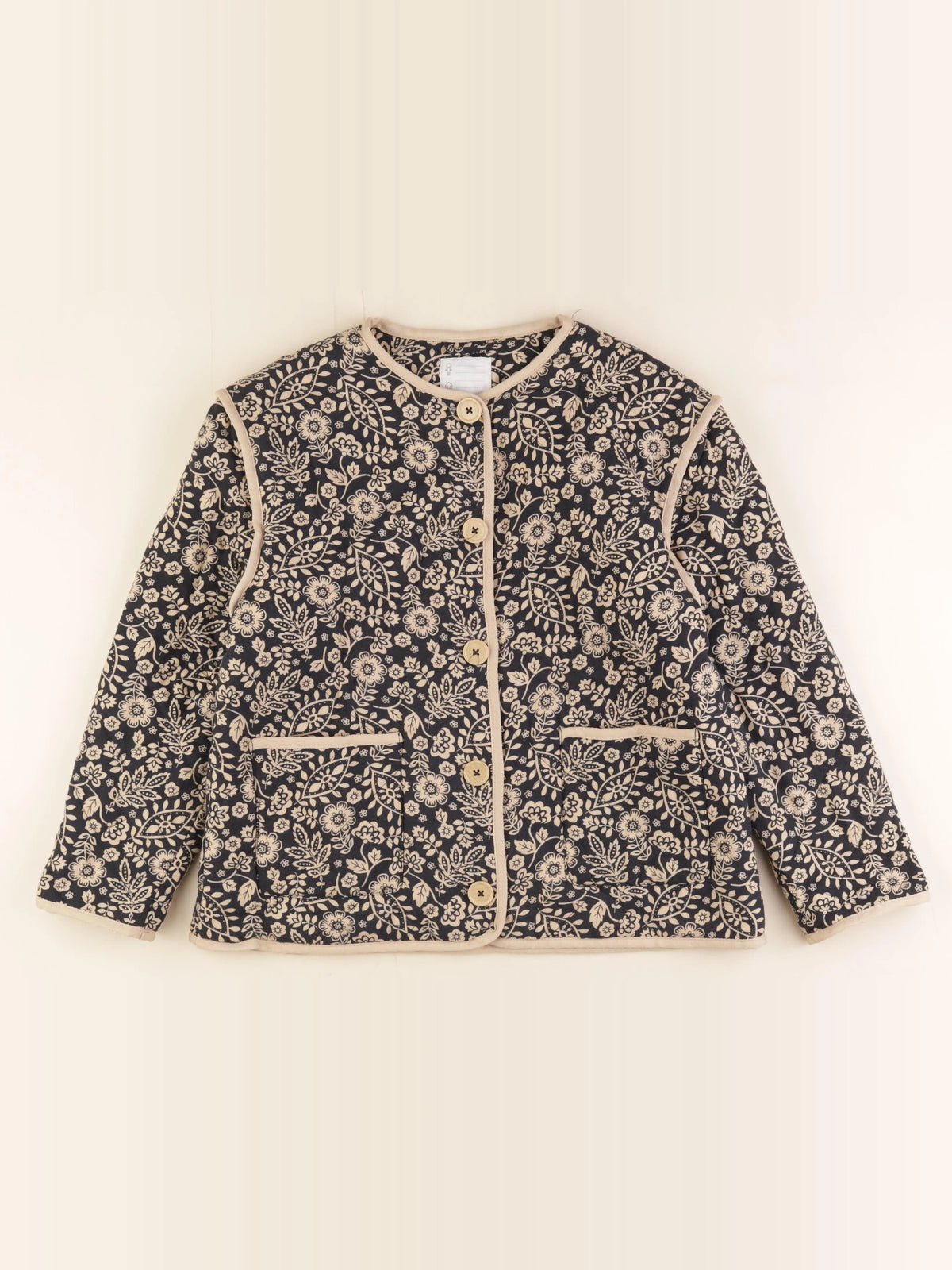 Vertbaudet - veste noir, beige - 14 ans