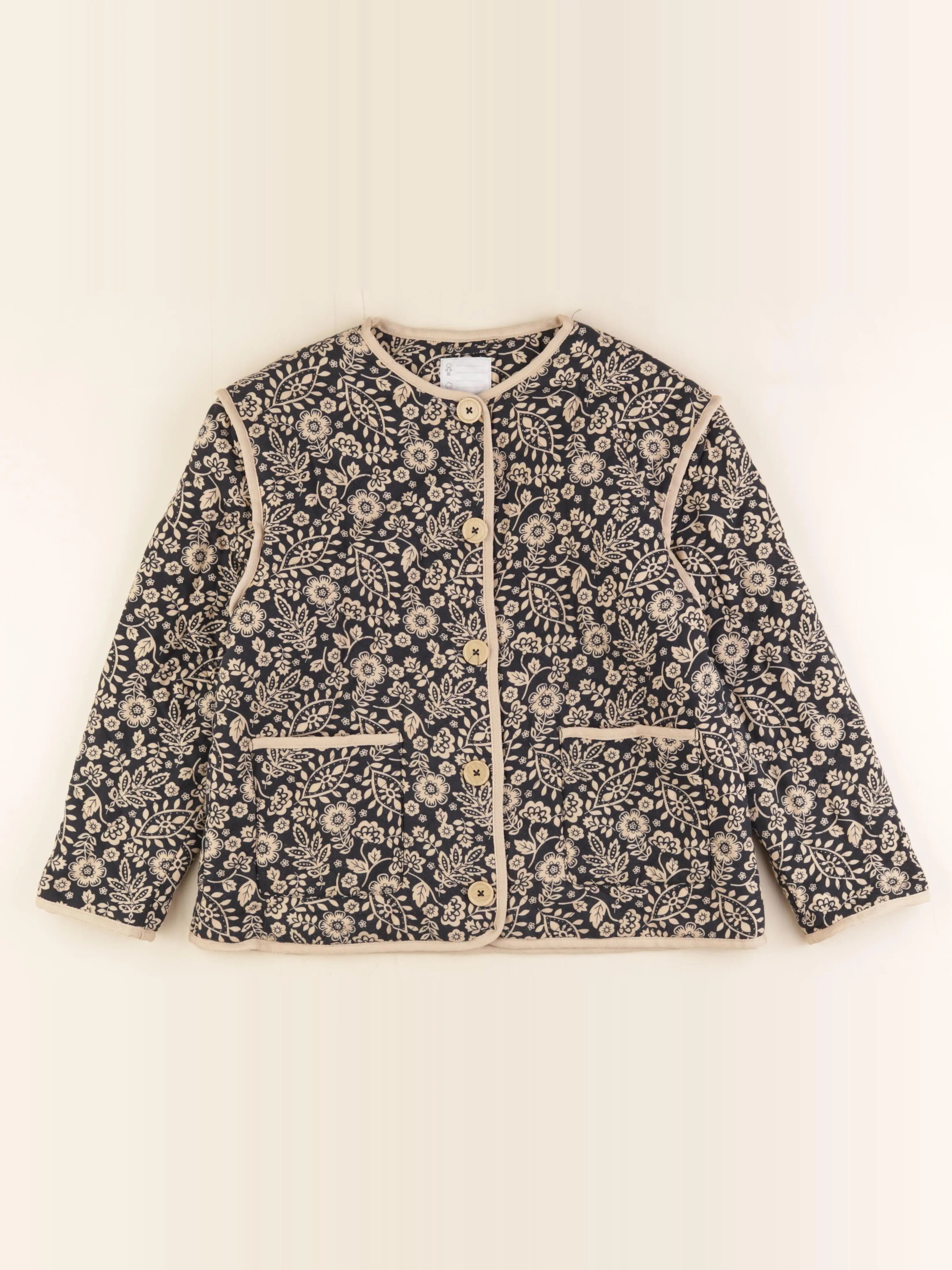 Vertbaudet - veste noir, beige - 14 ans