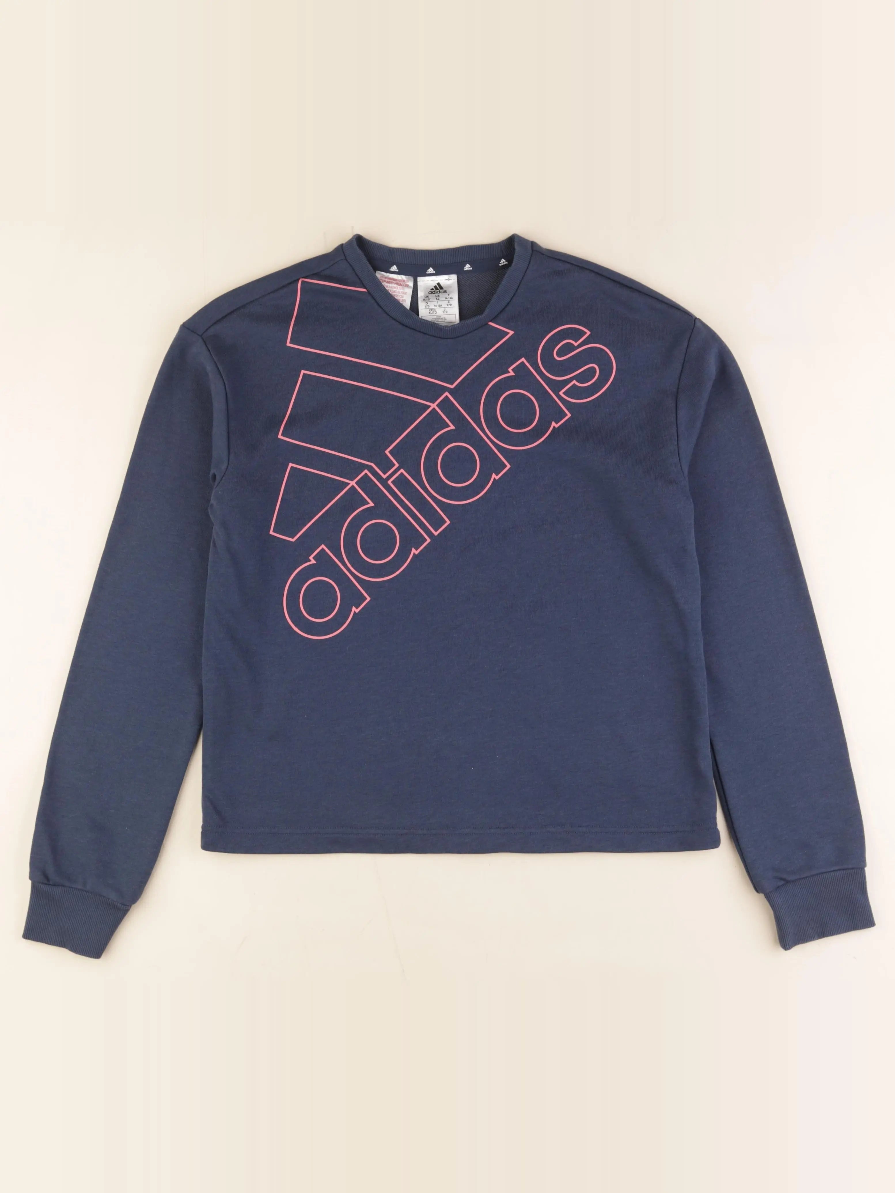 Adidas - sweat bleu - 14 ans